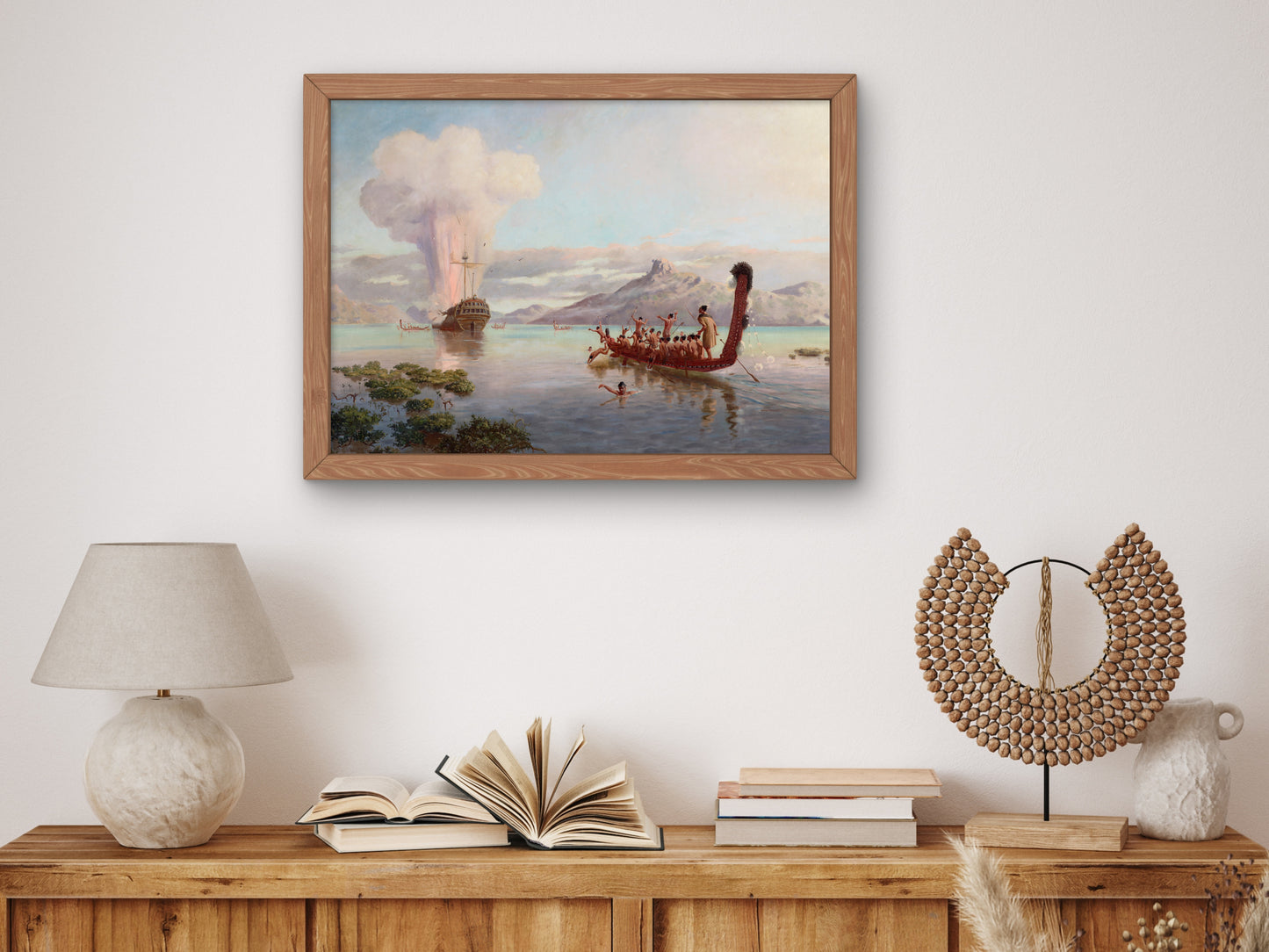 The Blowing Up of the Boyd by Louis John Steele and Kennett Watkins 1889, Wall Art Print, Fine Art Reproduction, Museum Quality Decor