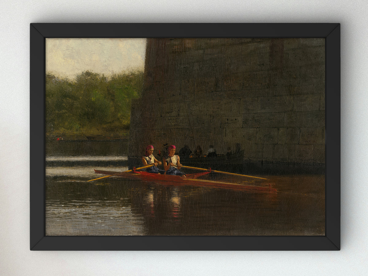 The Oarsmen by Thomas Eakins 1874, Wall Art Print, Fine Art Reproduction, Museum Quality Decor, Poster