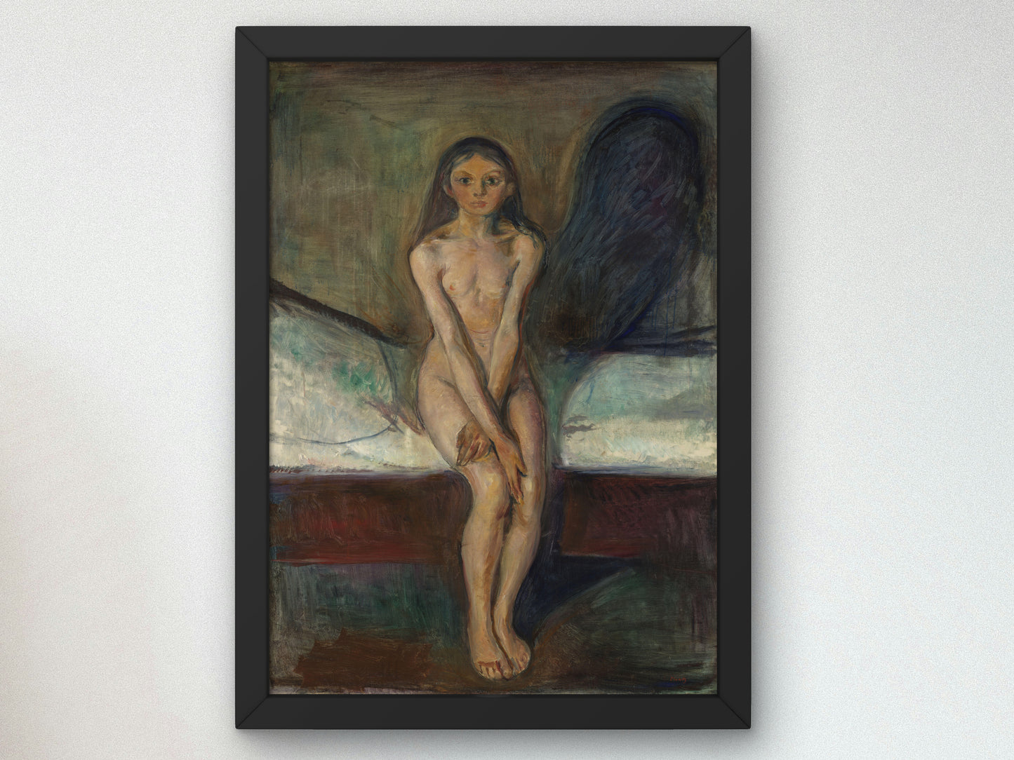 Puberty by Edvard Munch 1894, Wall Art Print, Fine Art Reproduction, Museum Quality Decor, Poster