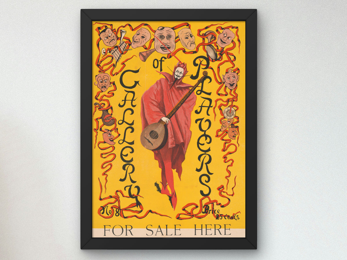 Gallery of Players by Unknown, Wall Art Print, Fine Art Reproduction, Museum Quality Decor, Poster