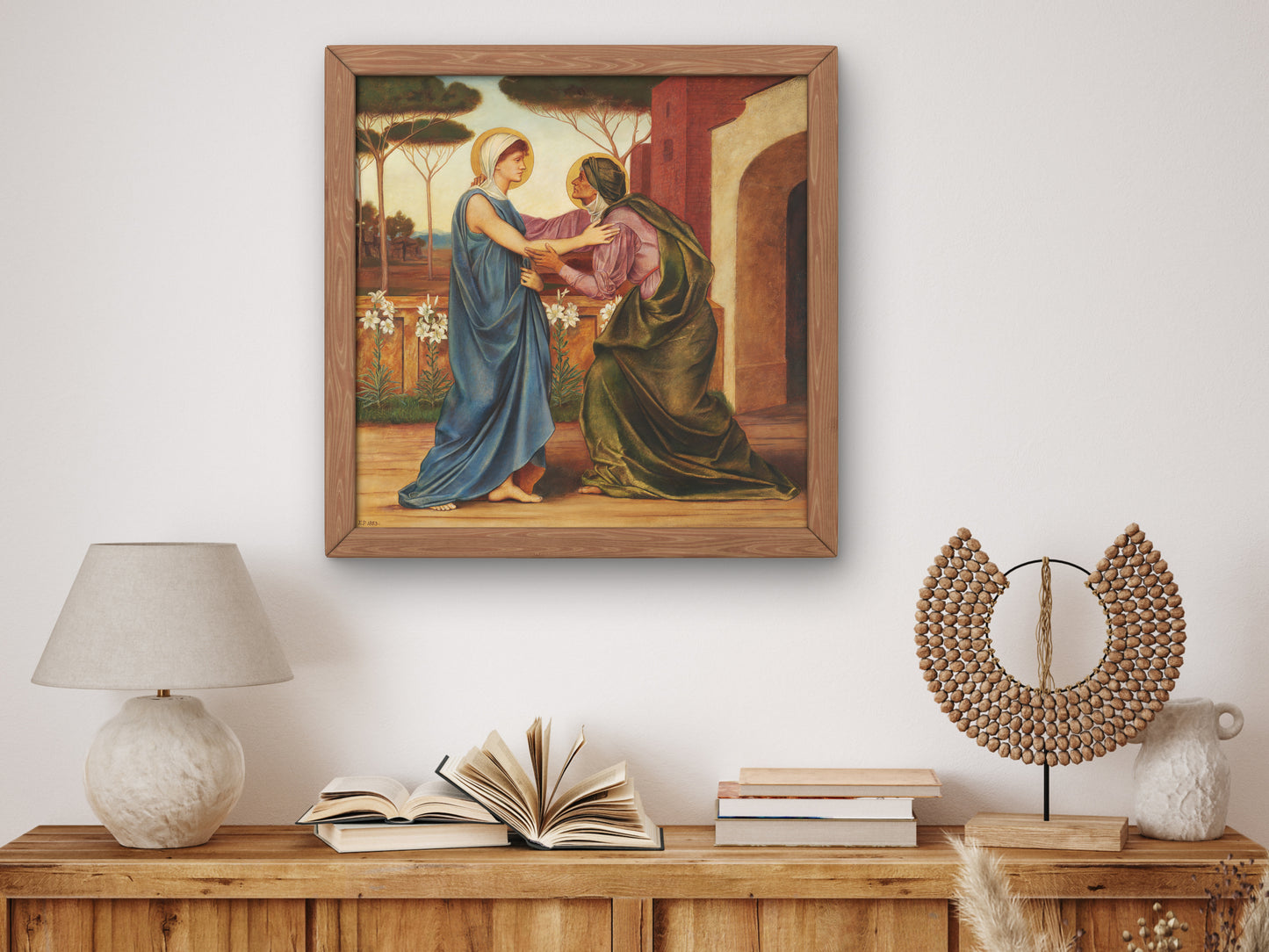 The Salutation by Evelyn De Morgan 1883, Wall Art Print, Fine Art Reproduction, Museum Quality Decor, Poster