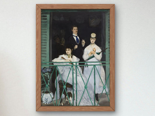 The Balcony by Édouard Manet 1869, Wall Art Print, Fine Art Reproduction, Museum Quality Decor, Poster