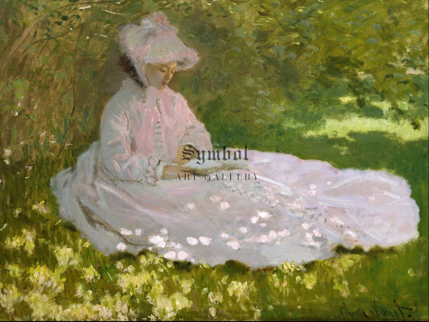 Springtime by Claude Monet 1872, Wall Art Print, Fine Art Reproduction, Museum Quality Decor, Poster