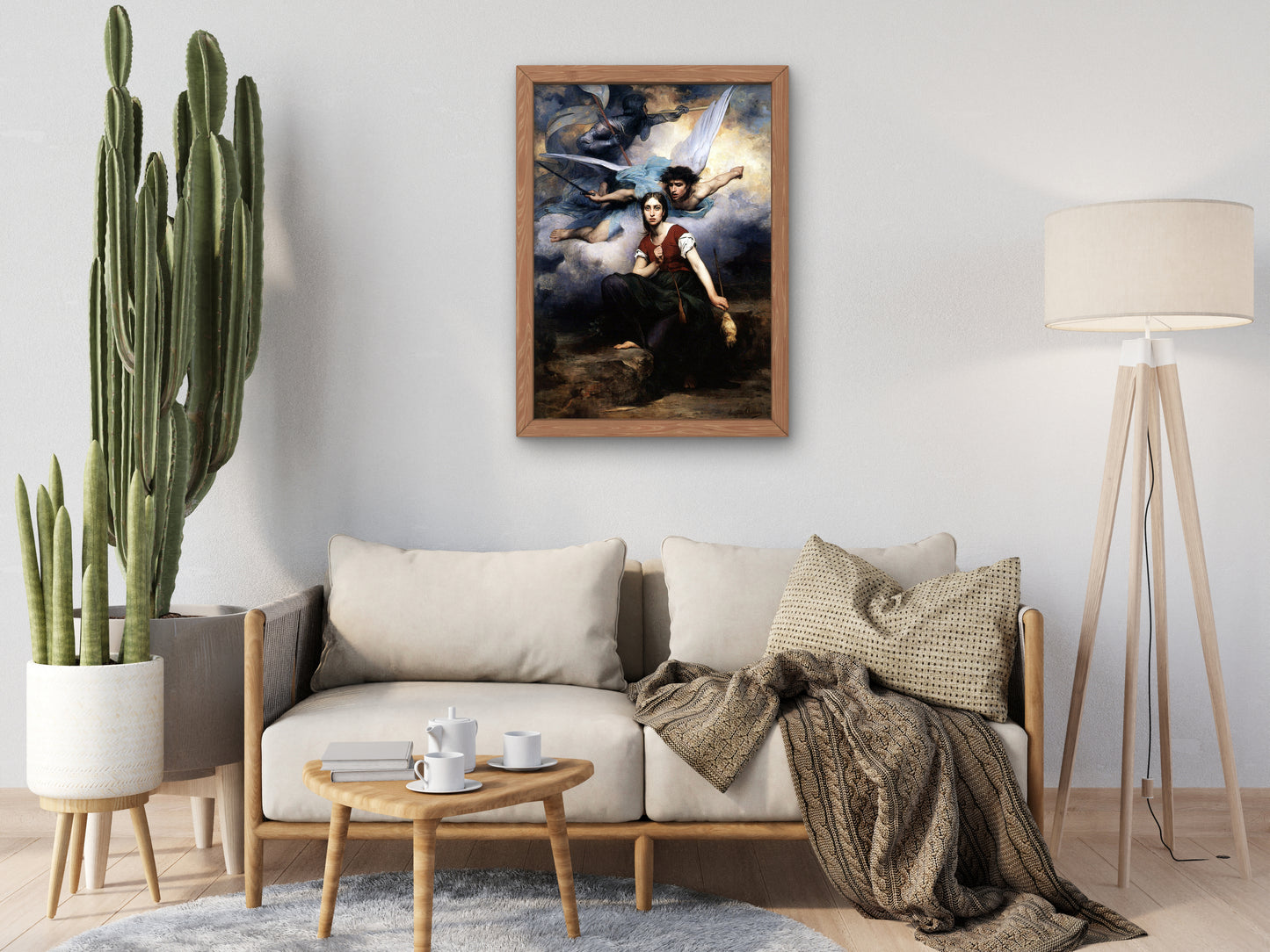 Jeanne d'Arc écoutant ses voix by Eugène Thirion 1876, Wall Art Print, Fine Art Reproduction, Museum Quality Decor, Poster