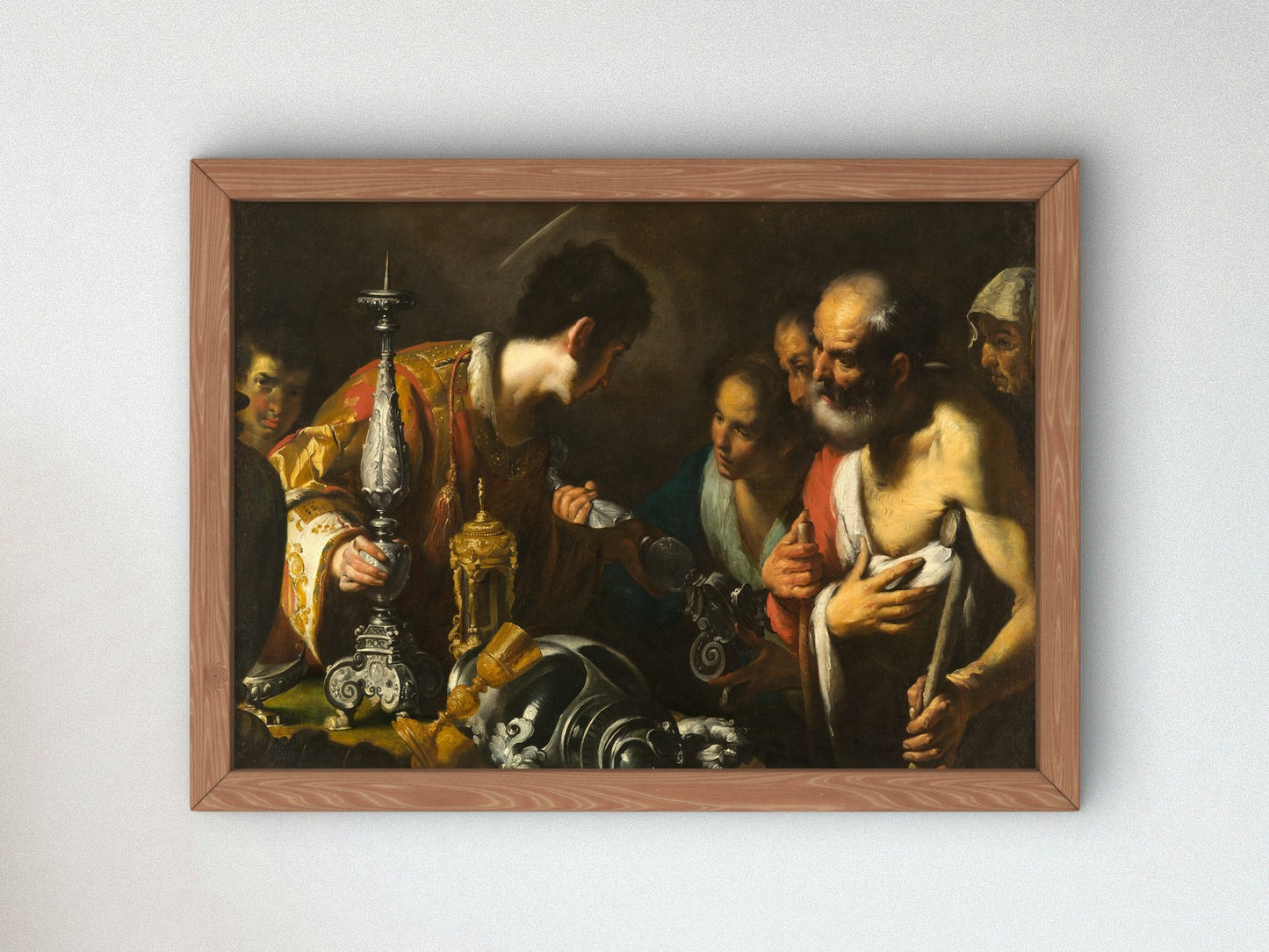 St Lawrence Distributing the Treasures of the Church by Bernardo Strozzi 1625, Wall Art Print, Fine Art Reproduction, Museum Quality Decor
