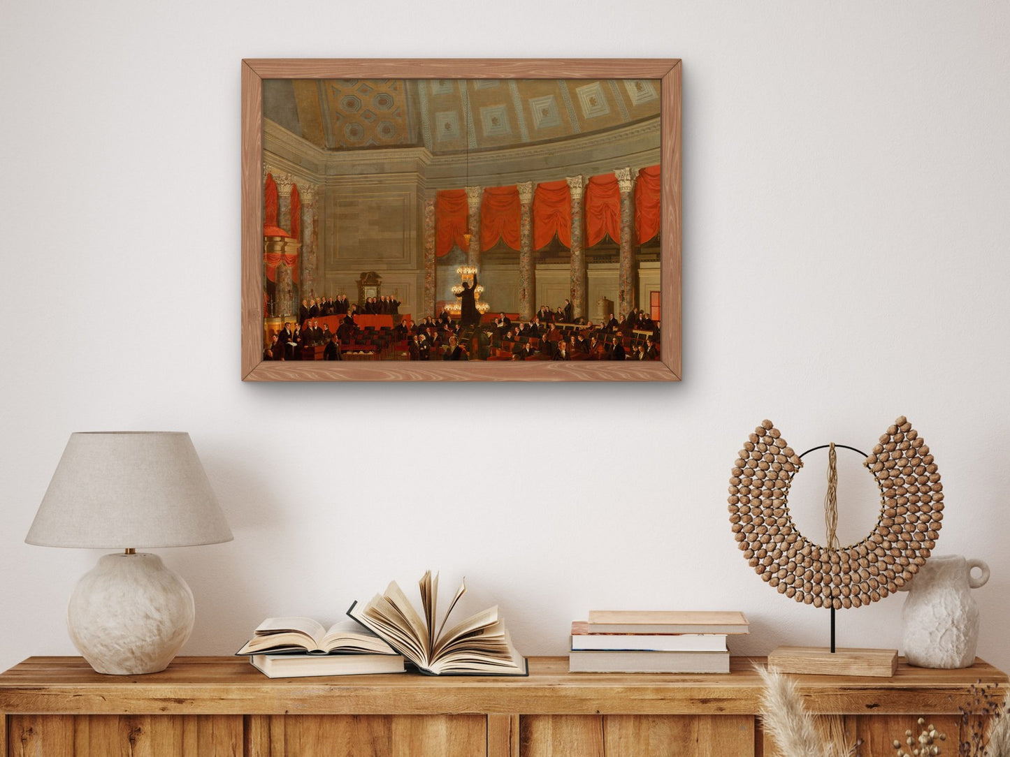 House of Representatives by Samuel F. B. Morse 1823, Wall Art Print, Fine Art Reproduction, Museum Quality Decor, Poster