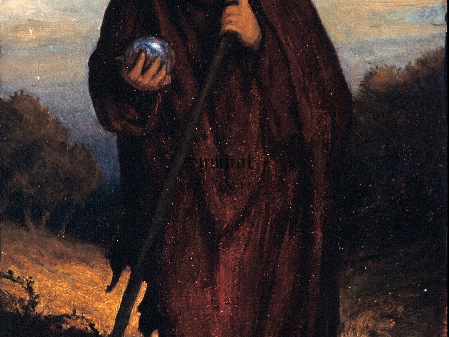 The Poet Bears the Sorrows of the World by Elihu Vedder 1890, Wall Art Print, Fine Art Reproduction, Museum Quality Decor, Poster
