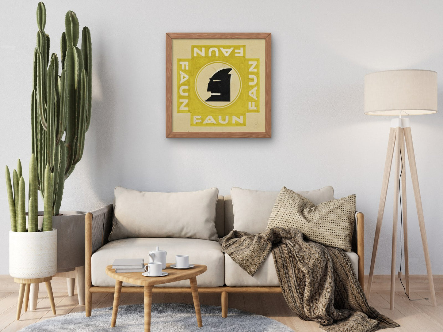 FAUN Sign by Carl Fieger 1924, Wall Art Print, Fine Art Reproduction, Museum Quality Decor, Poster