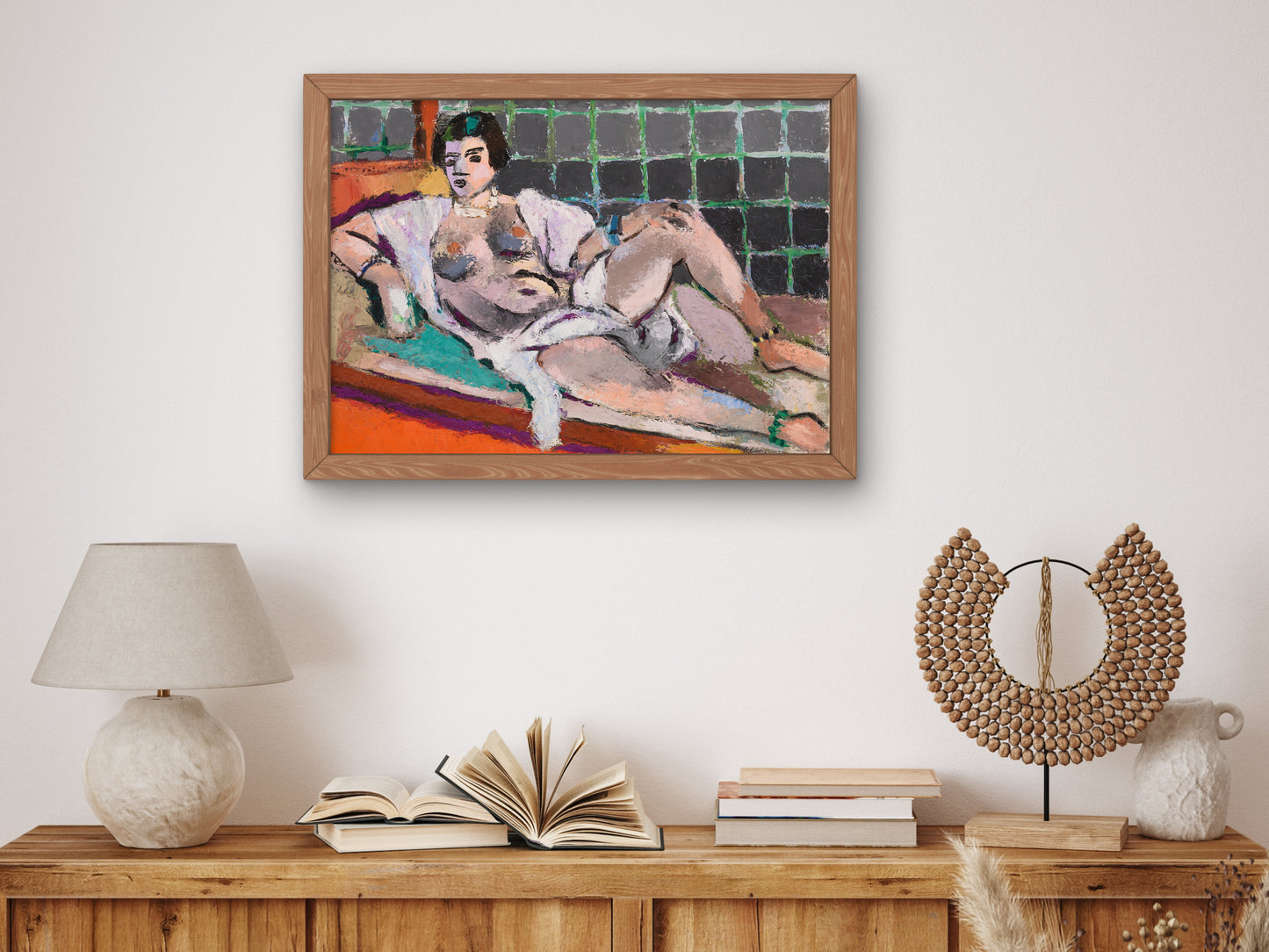 Reclining Odalisque by Henri Matisse 1928, Wall Art Print, Fine Art Reproduction, Museum Quality Decor, Poster