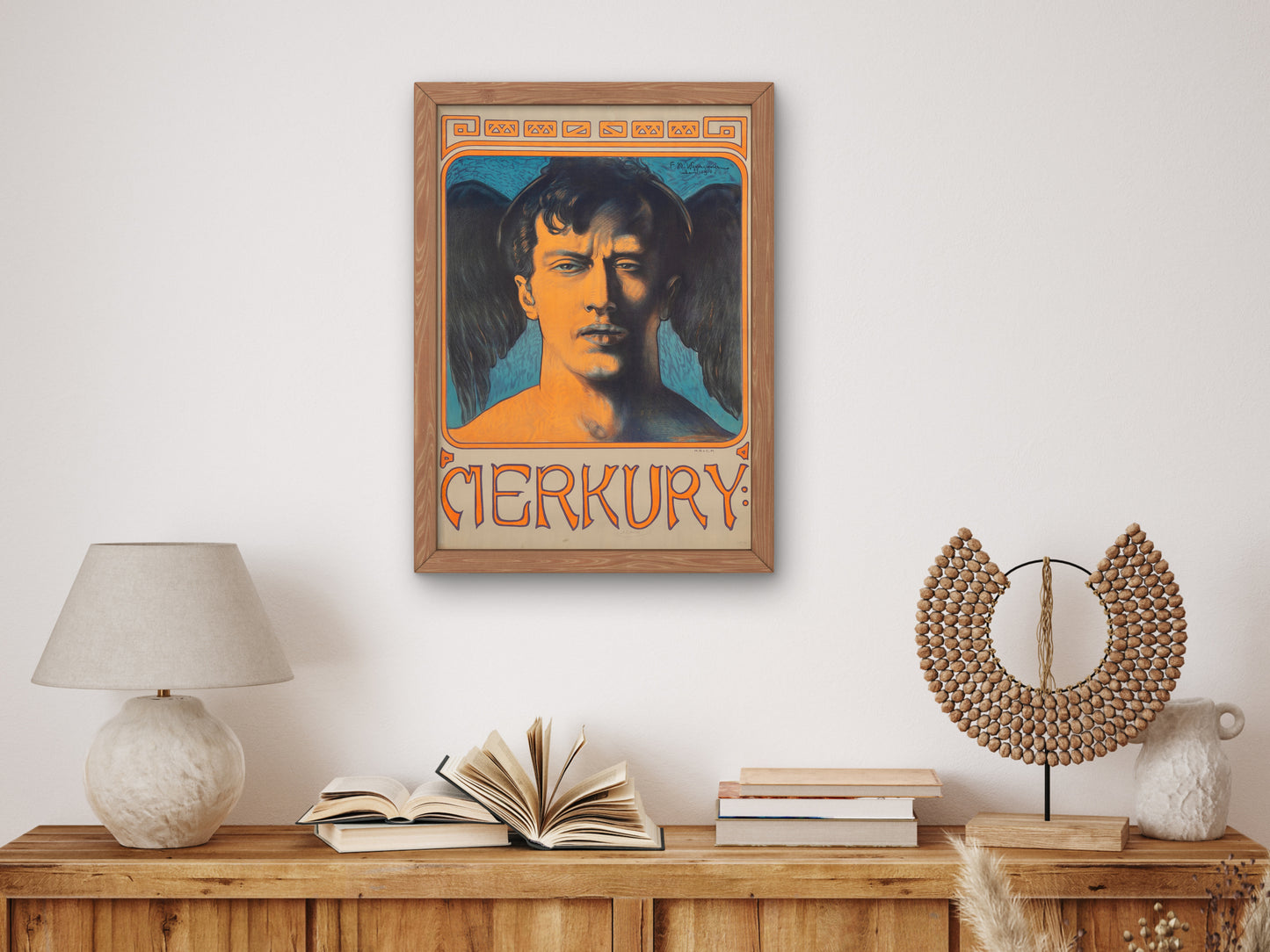 Mercury by Feliks Wygrzywalski 1910, Wall Art Print, Fine Art Reproduction, Museum Quality Decor, Poster