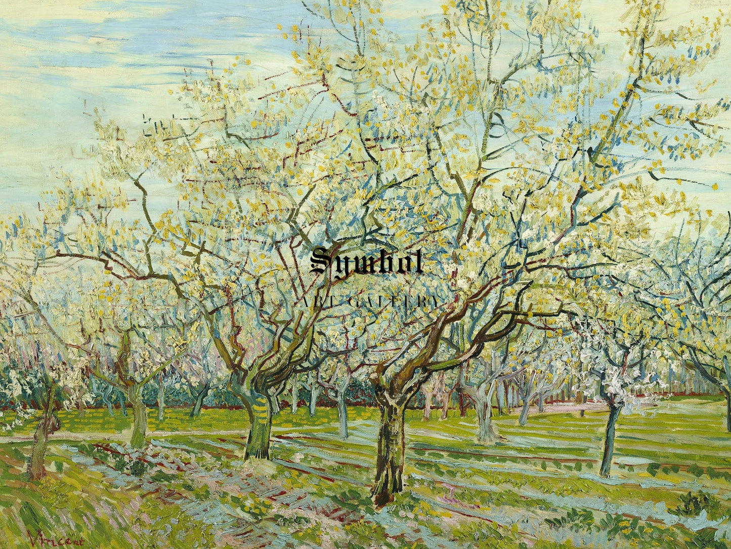 The White Orchard by Vincent van Gogh 1888, Wall Art Print, Fine Art Reproduction, Museum Quality Decor, Poster