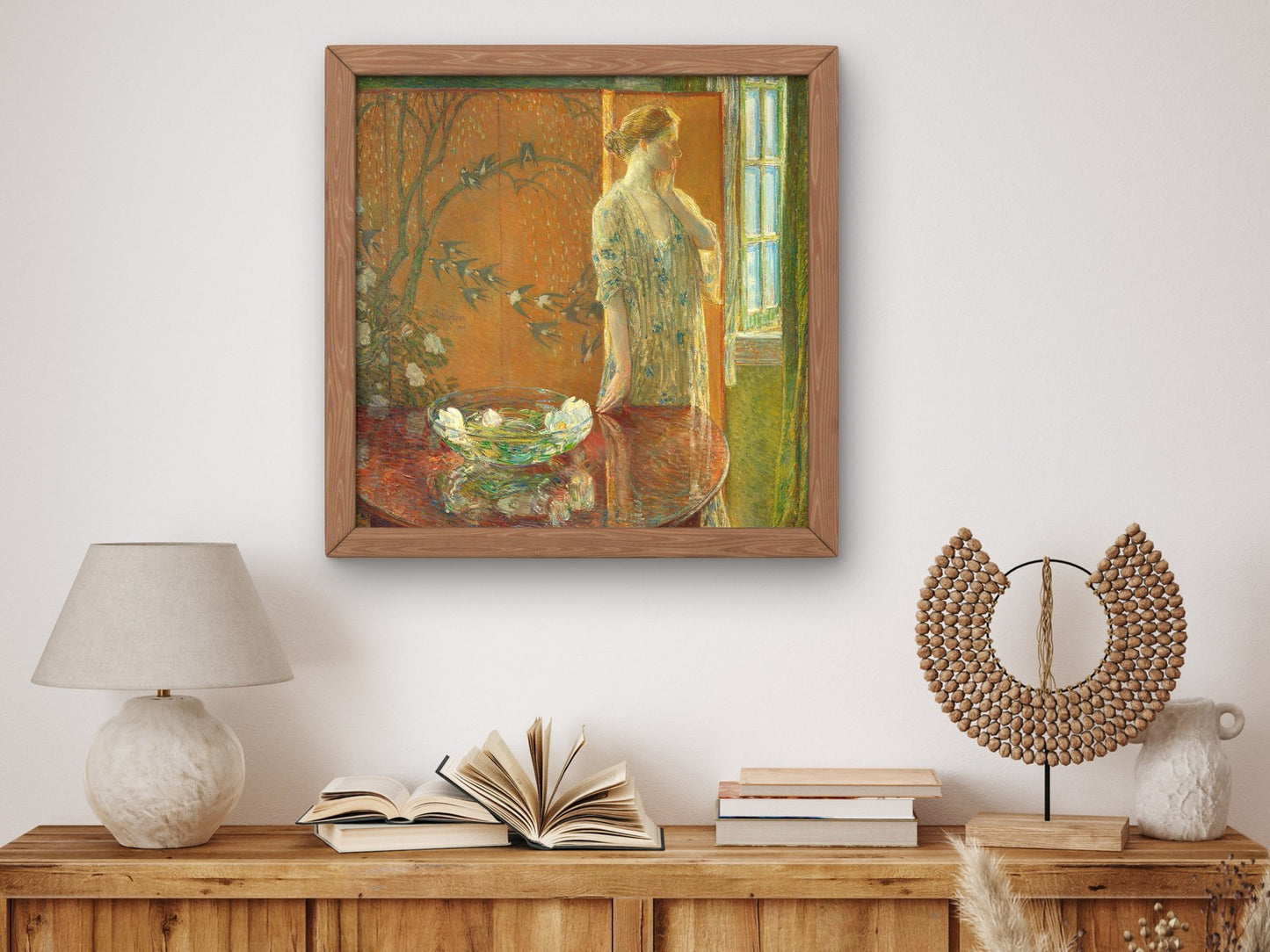 Spring Morning by Childe Hassam 1909, Wall Art Print, Fine Art Reproduction, Museum Quality Decor, Poster