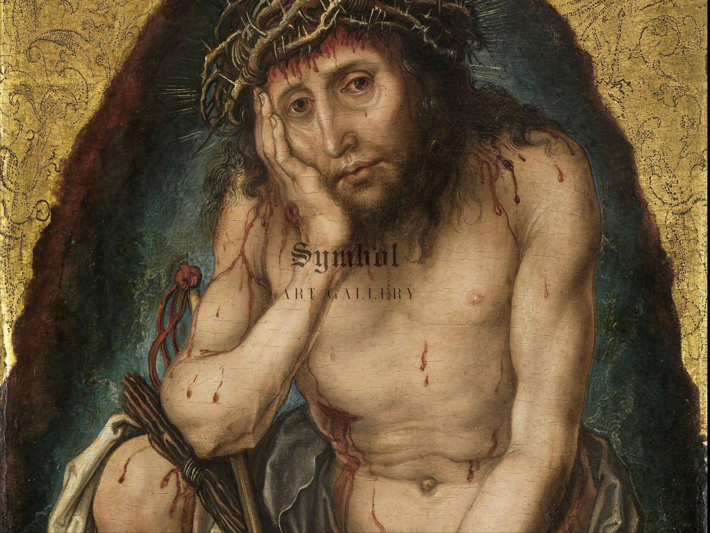Christ as Man of Sorrows by Albrecht Dürer 1493, Wall Art Print, Fine Art Reproduction, Museum Quality Decor, Poster