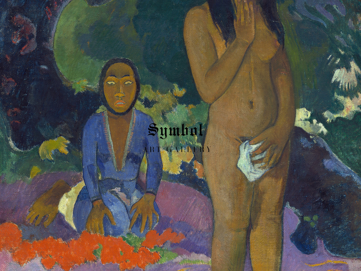 Words of the Devil by Paul Gauguin 1892, Wall Art Print, Fine Art Reproduction, Museum Quality Decor, Poster