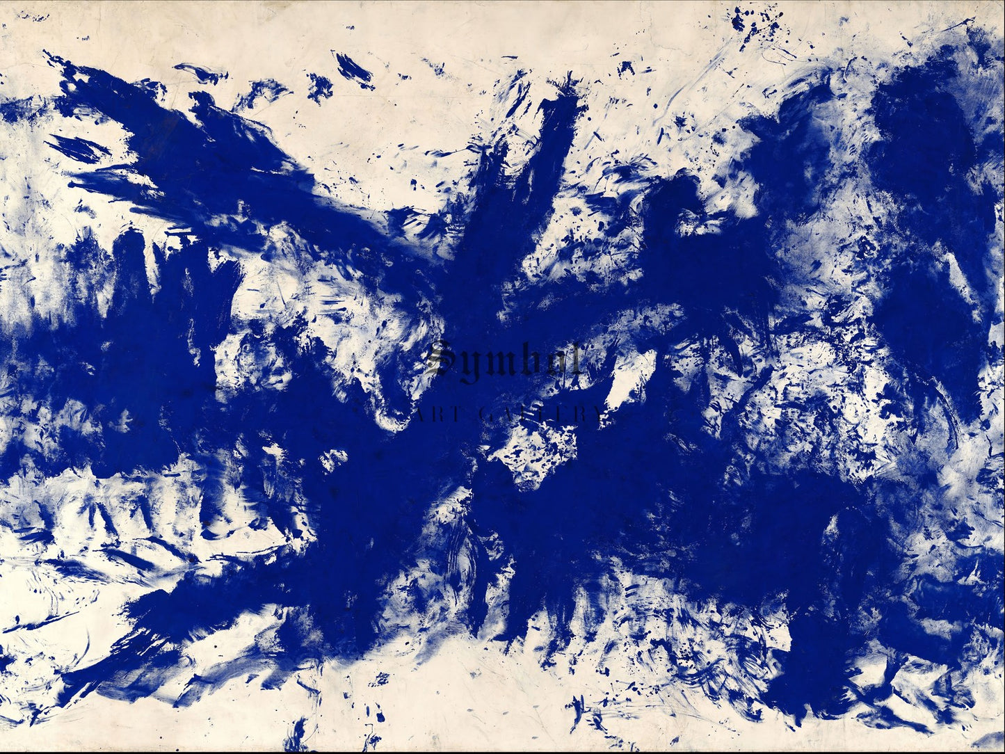 La grande Anthropométrie bleue ANT 105 by Yves Klein 1960, Wall Art Print, Fine Art Reproduction, Museum Quality Decor, Poster