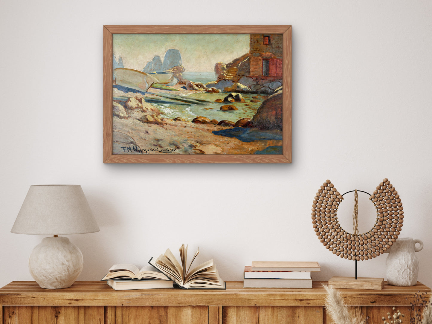Capri by Feliks Michał Wygrzywalski 1931, Wall Art Print, Fine Art Reproduction, Museum Quality Decor, Poster