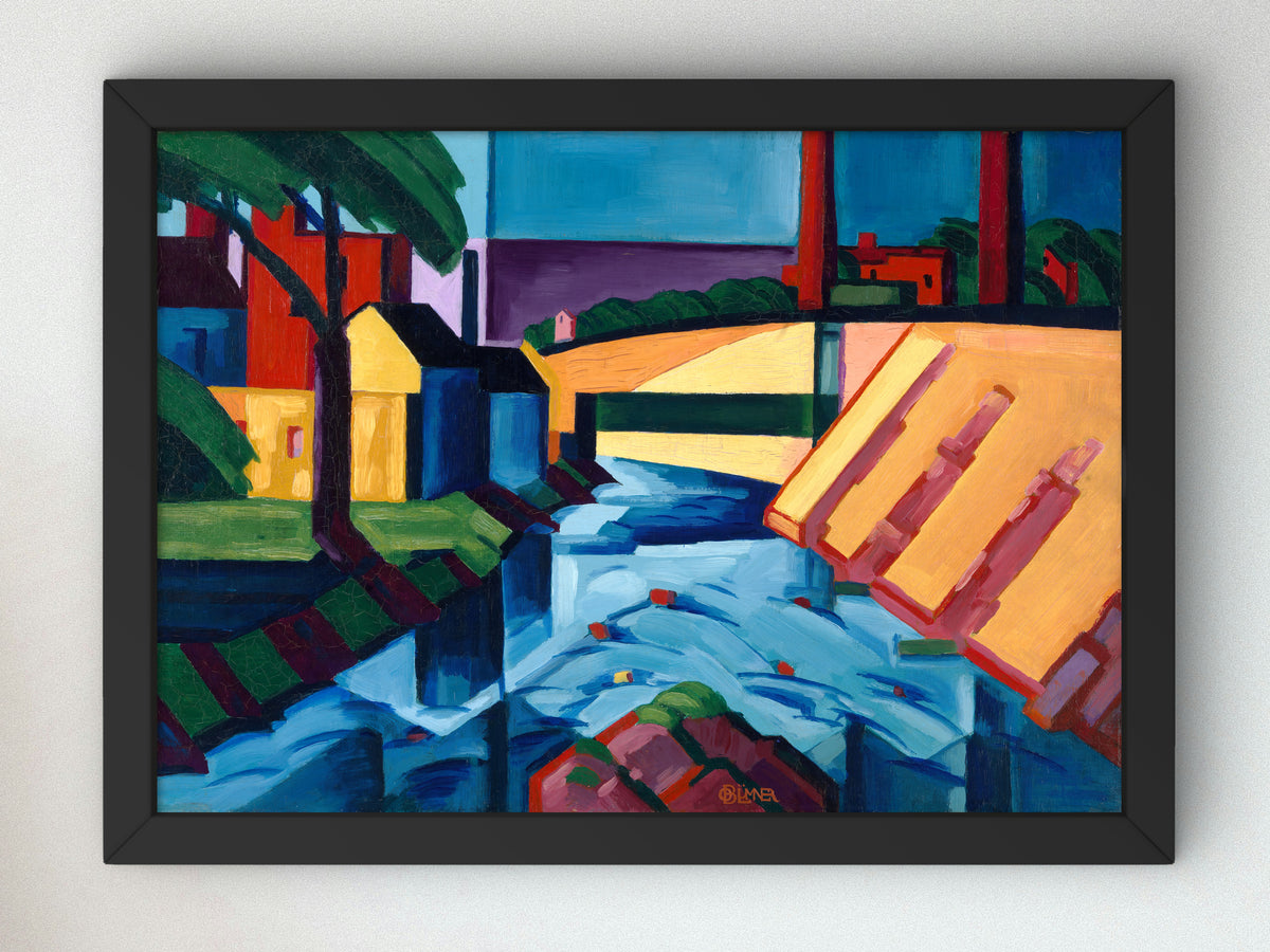 Evening Tones by Oscar Bluemner 1911, Wall Art Print, Fine Art Reproduction, Museum Quality Decor, Poster