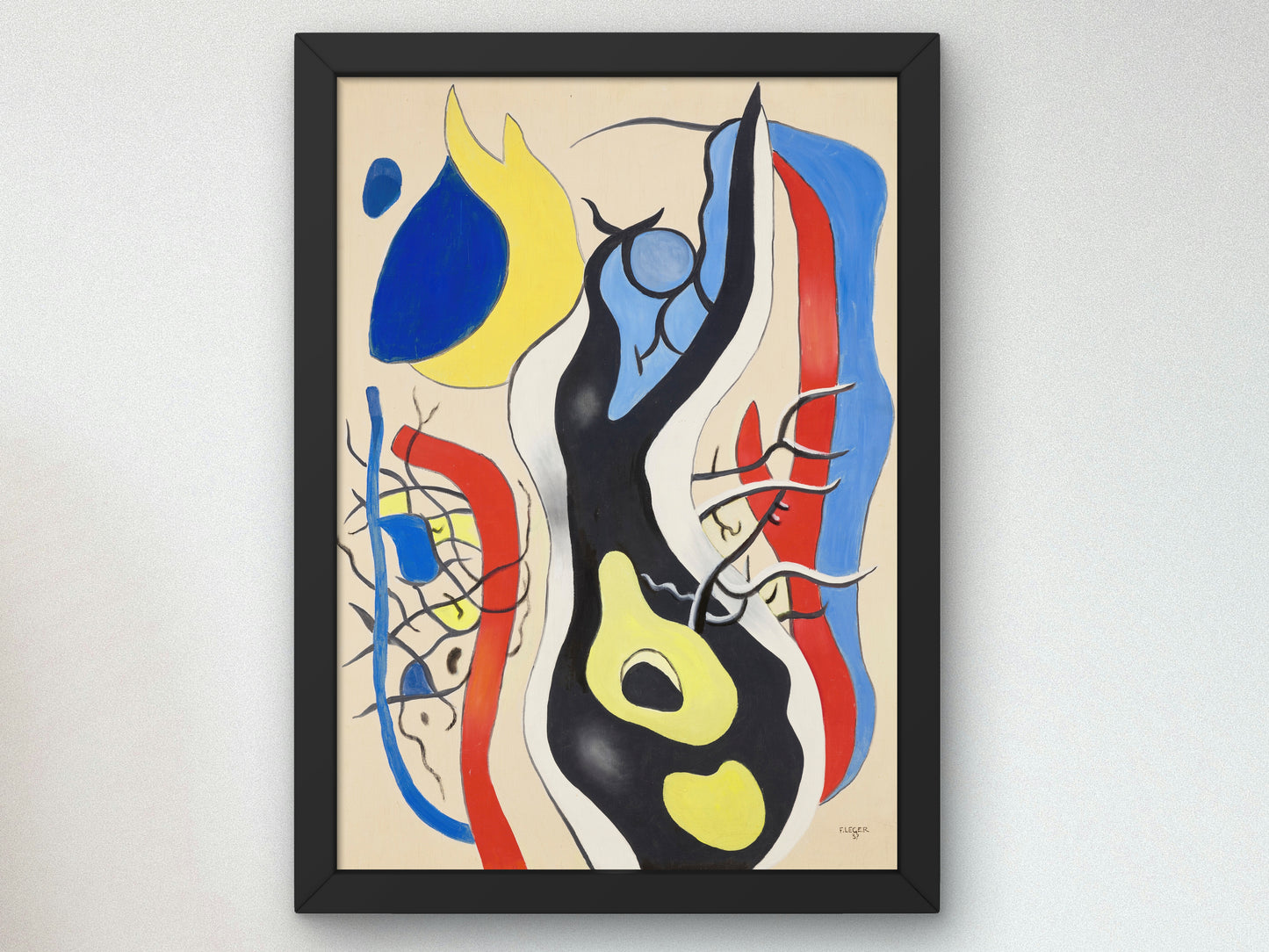 Root by Fernand Léger 1937, Wall Art Print, Fine Art Reproduction, Museum Quality Decor, Poster