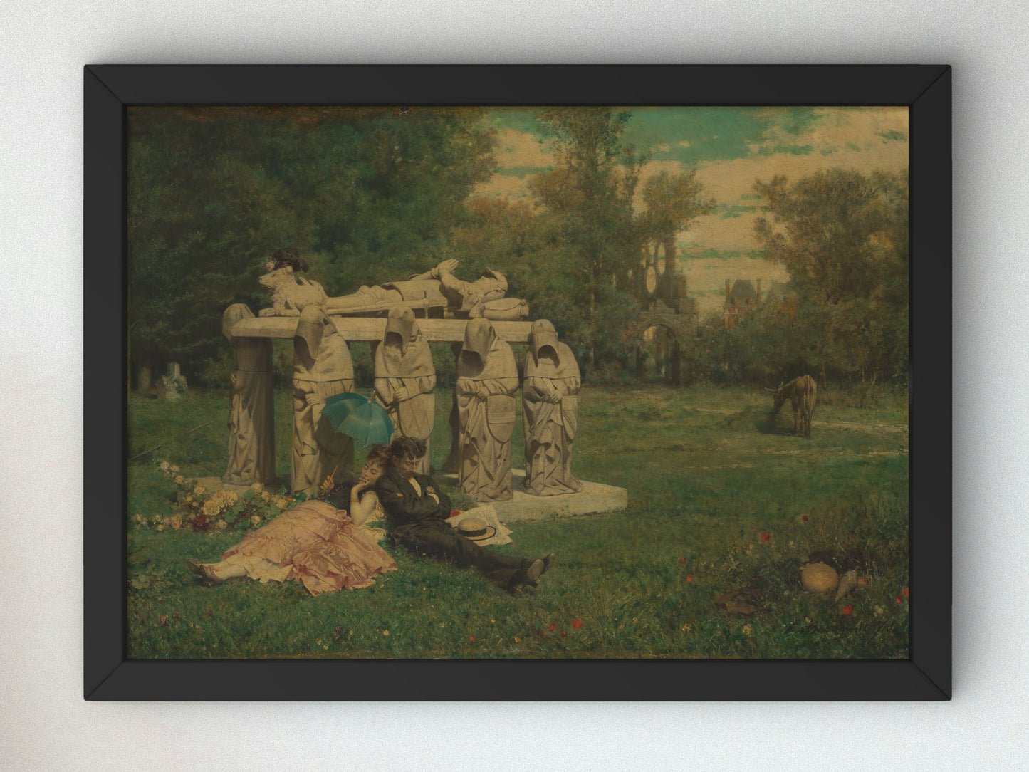 In the Sun by Charles Édouard de Beaumont 1875, Wall Art Print, Fine Art Reproduction, Museum Quality Decor, Poster