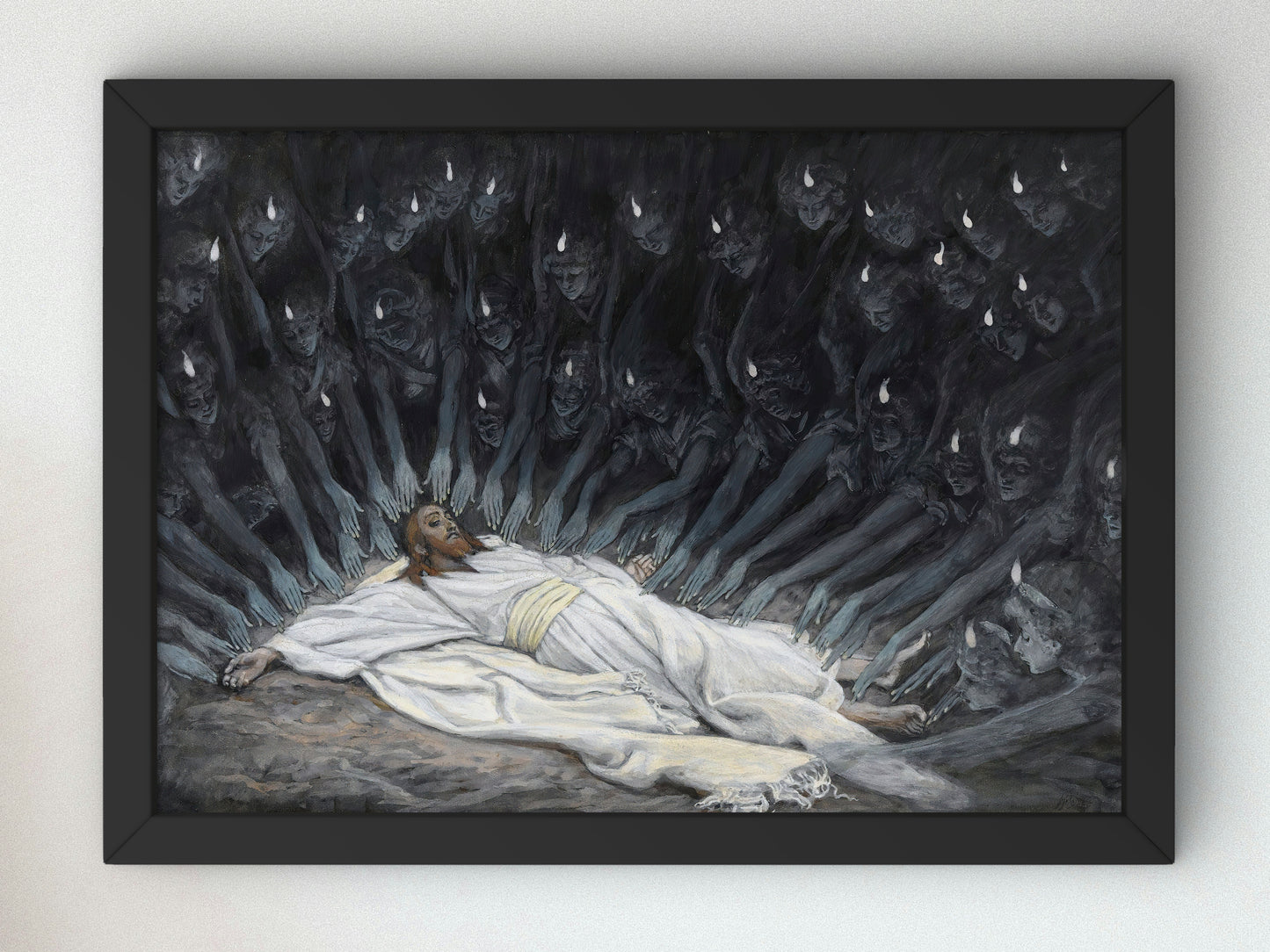 Jesus Ministered to by Angels by James Tissot 1886, Wall Art Print, Fine Art Reproduction, Museum Quality Decor, Poster
