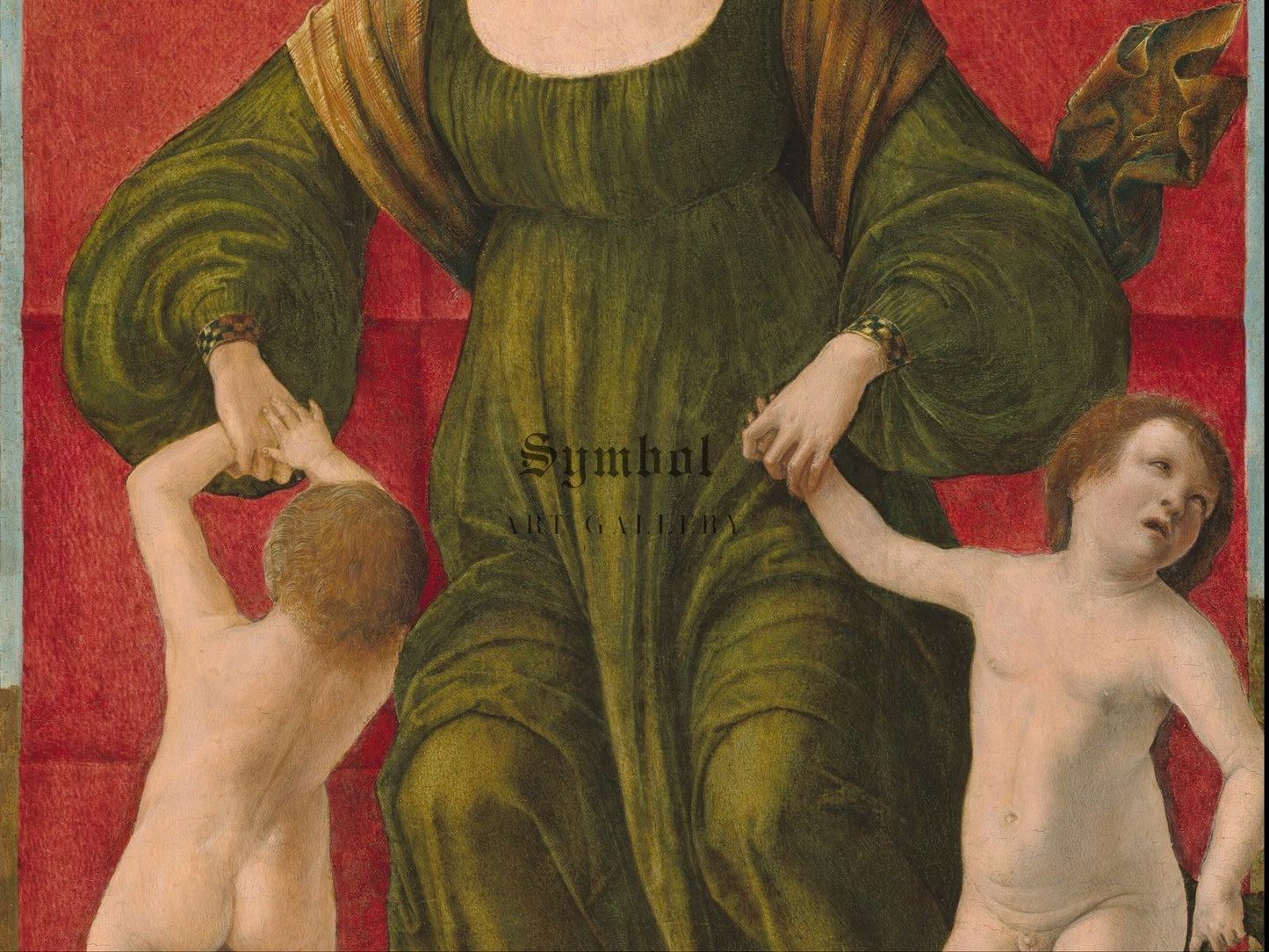 The Wife of Hasdrubal and Her Children by Ercole de' Roberti 1491, Wall Art Print, Fine Art Reproduction, Museum Quality Decor, Poster