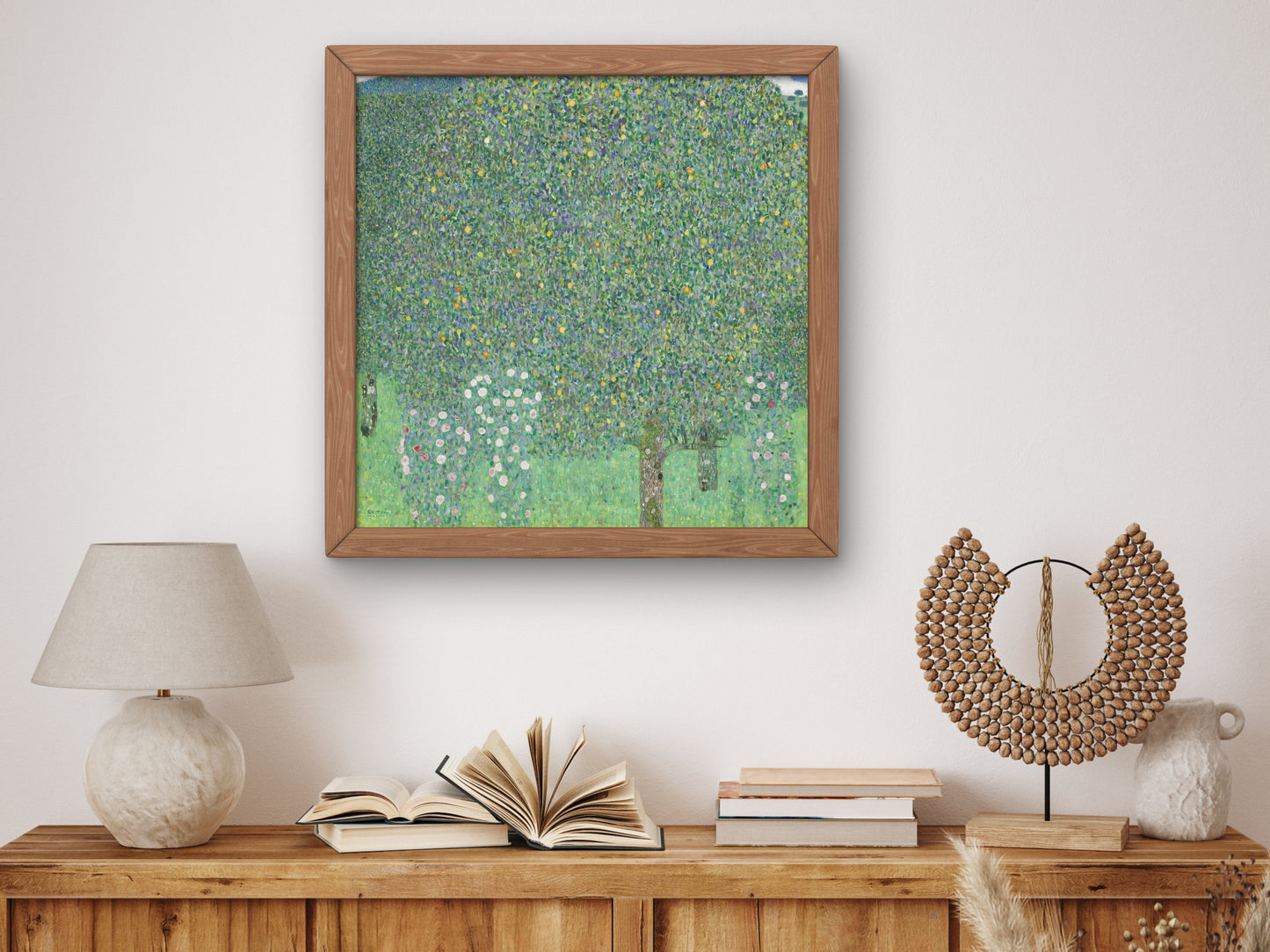 Rosebushes Under the Trees by Gustav Klimt 1912, Wall Art Print, Fine Art Reproduction, Museum Quality Decor, Poster