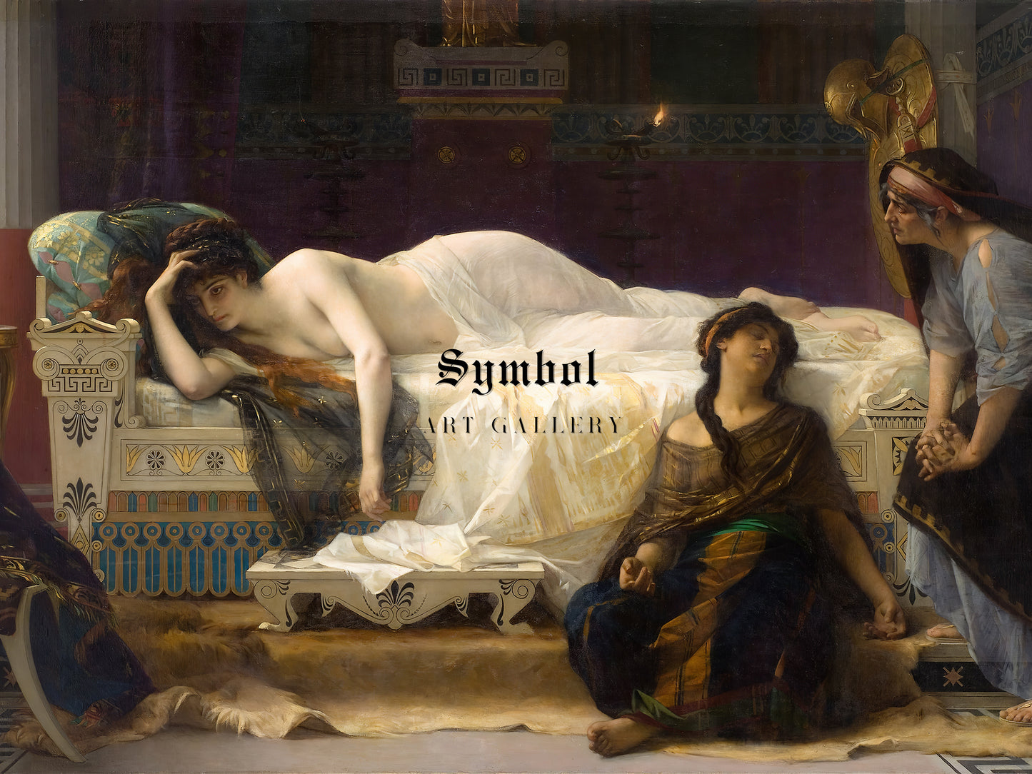 Phaedra by Alexandre Cabanel 1880, Wall Art Print, Fine Art Reproduction, Museum Quality Decor, Poster