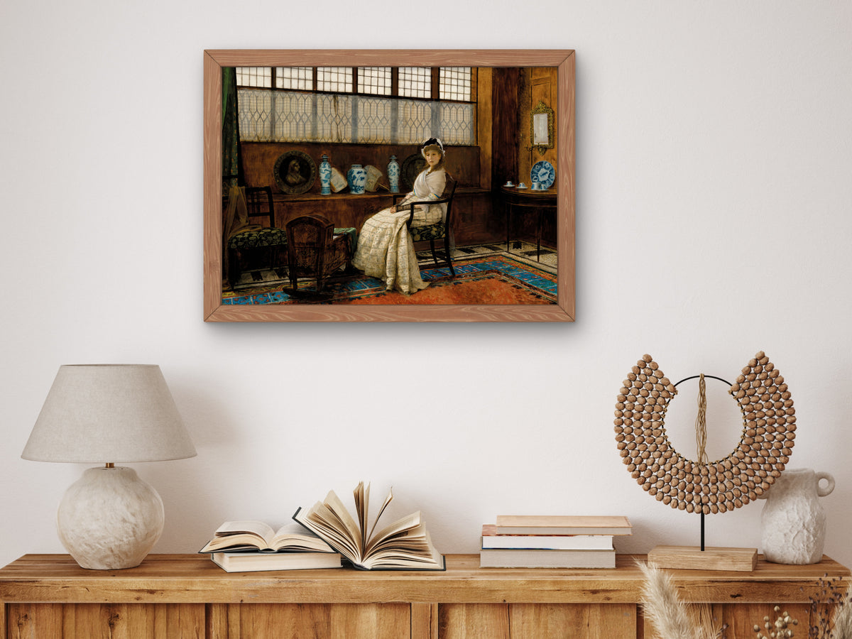 The Cradle Song by John Atkinson Grimshaw 1878, Wall Art Print, Fine Art Reproduction, Museum Quality Decor, Poster