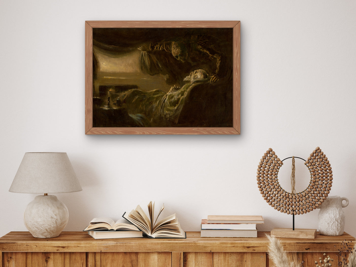 Old Man's Death by László Mednyánszky 1890, Wall Art Print, Fine Art Reproduction, Museum Quality Decor, Poster