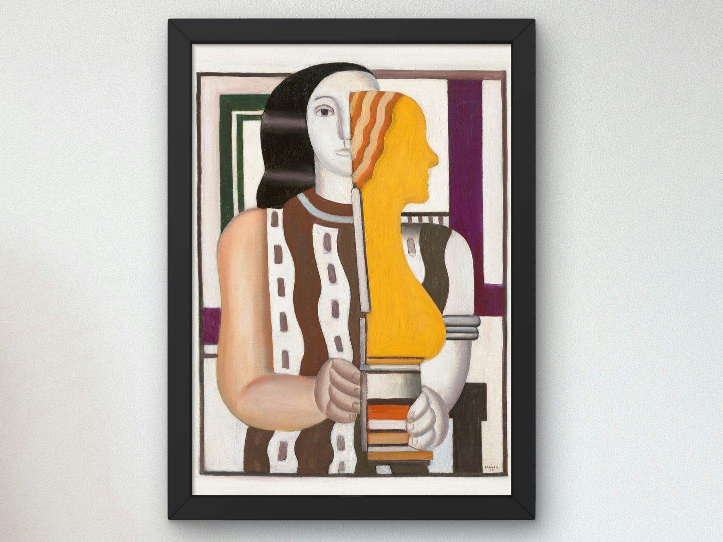 Woman Carrying a Statuette by Fernand Léger 1925, Wall Art Print, Fine Art Reproduction, Museum Quality Decor, Poster