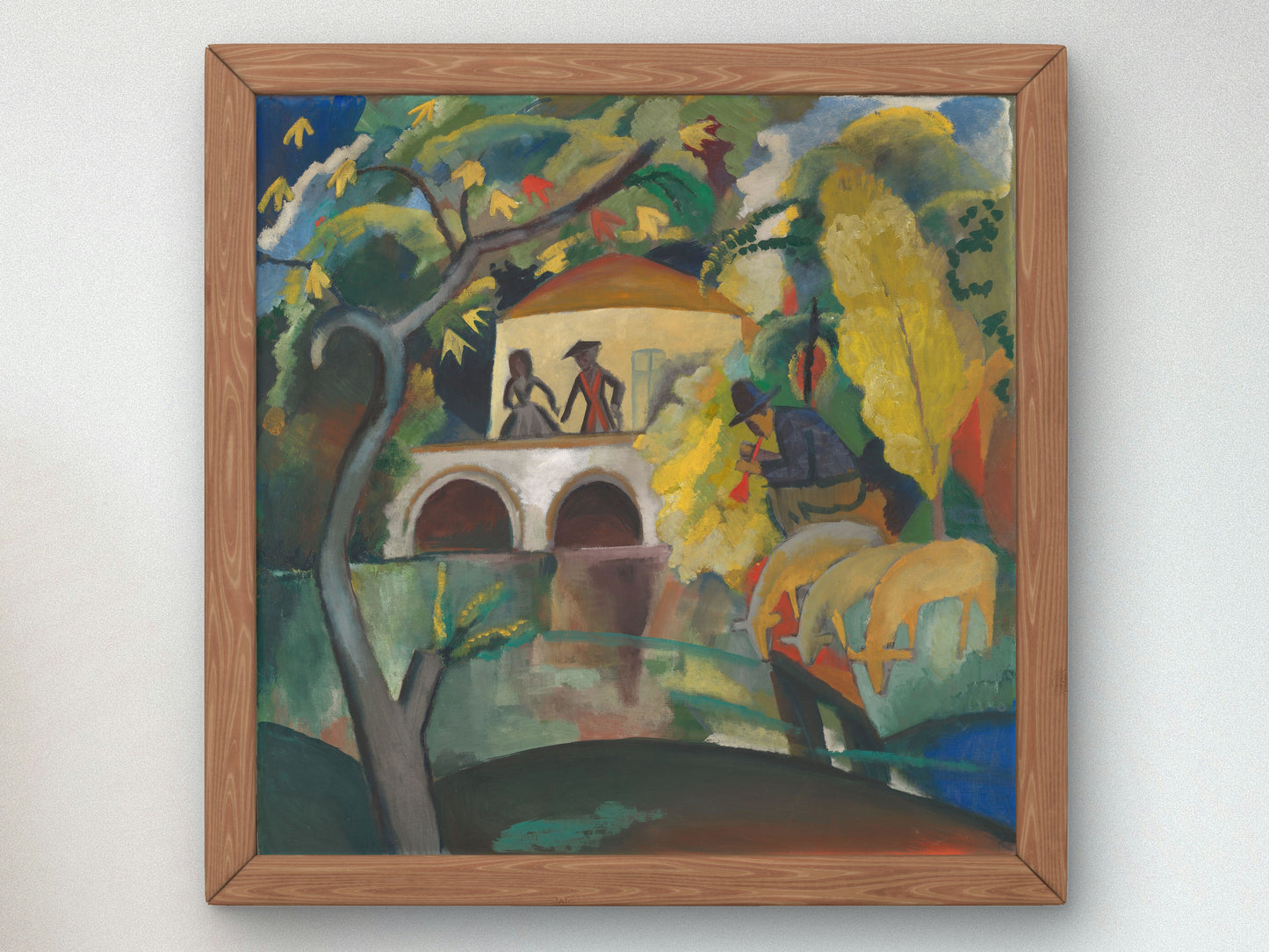 Rococo by August Macke 1912, Wall Art Print, Fine Art Reproduction, Museum Quality Decor, Poster