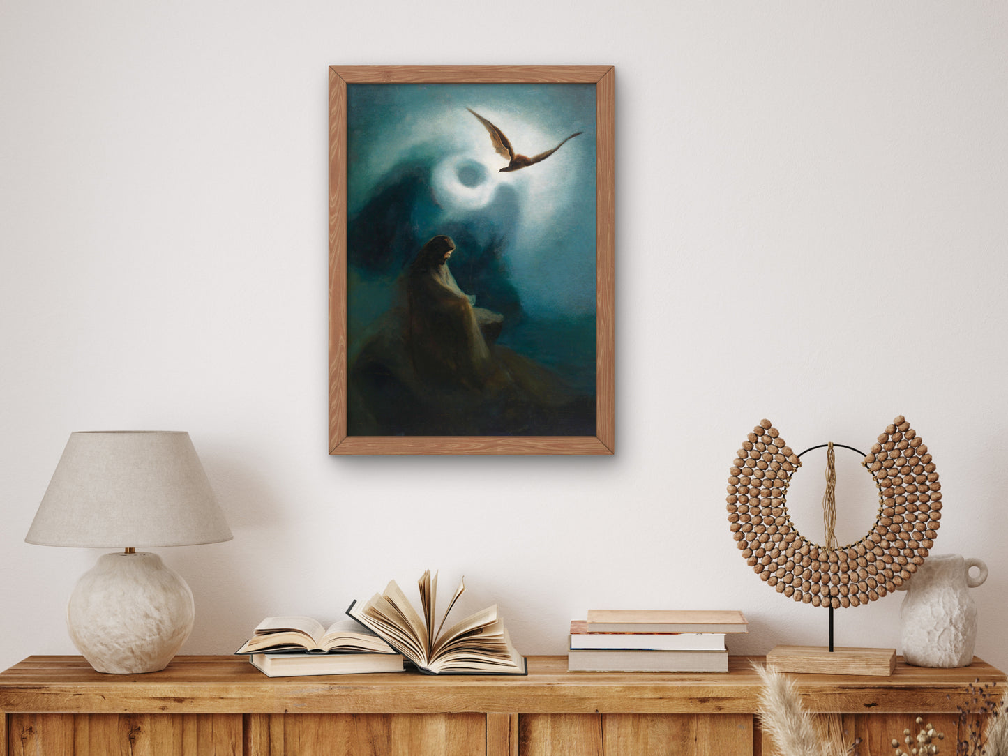 Martyr and Crucified Son Helios by Karl Wilhelm Diefenbach, Wall Art Print, Fine Art Reproduction, Museum Quality Decor, Poster