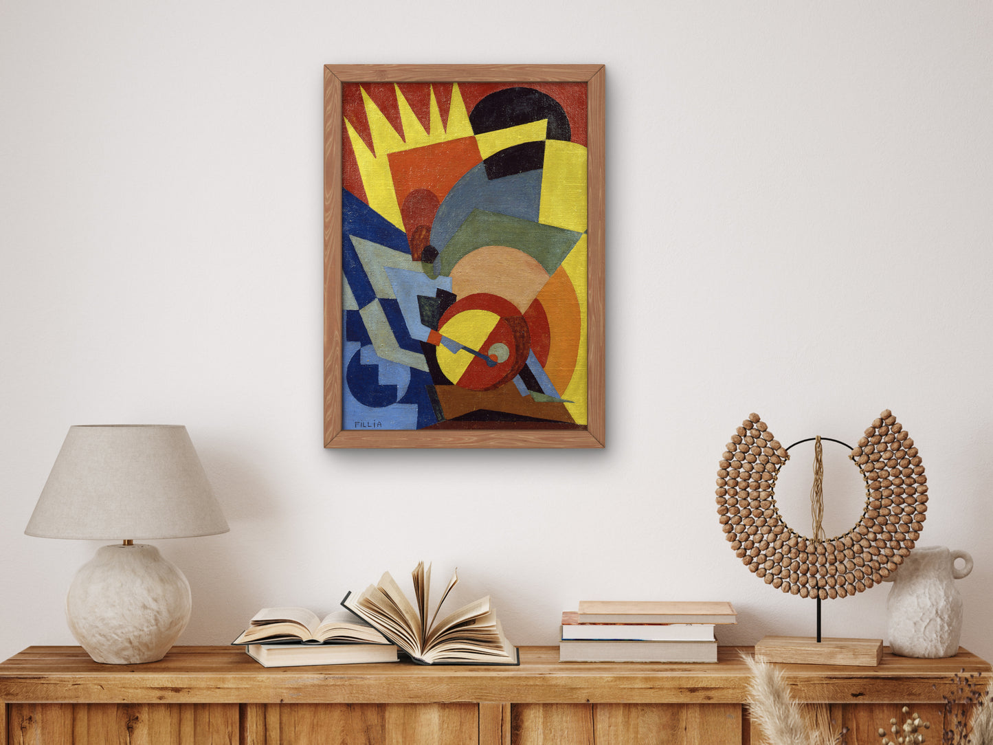 The Drummer by Fillia 1927, Wall Art Print, Fine Art Reproduction, Museum Quality Decor, Poster