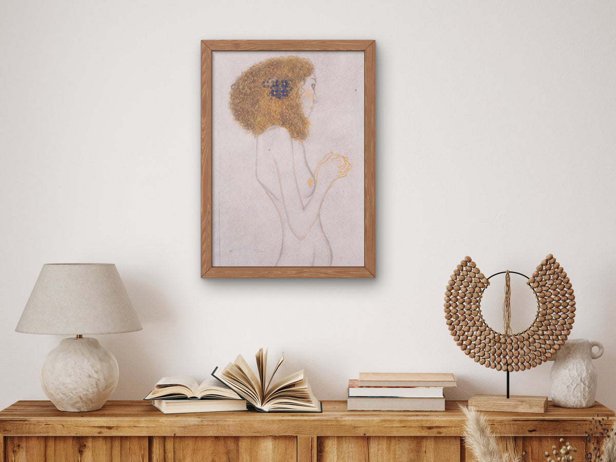 The Sufferings of Weak Humanity by Gustav Klimt 1902, Wall Art Print, Fine Art Reproduction, Museum Quality Decor, Poster