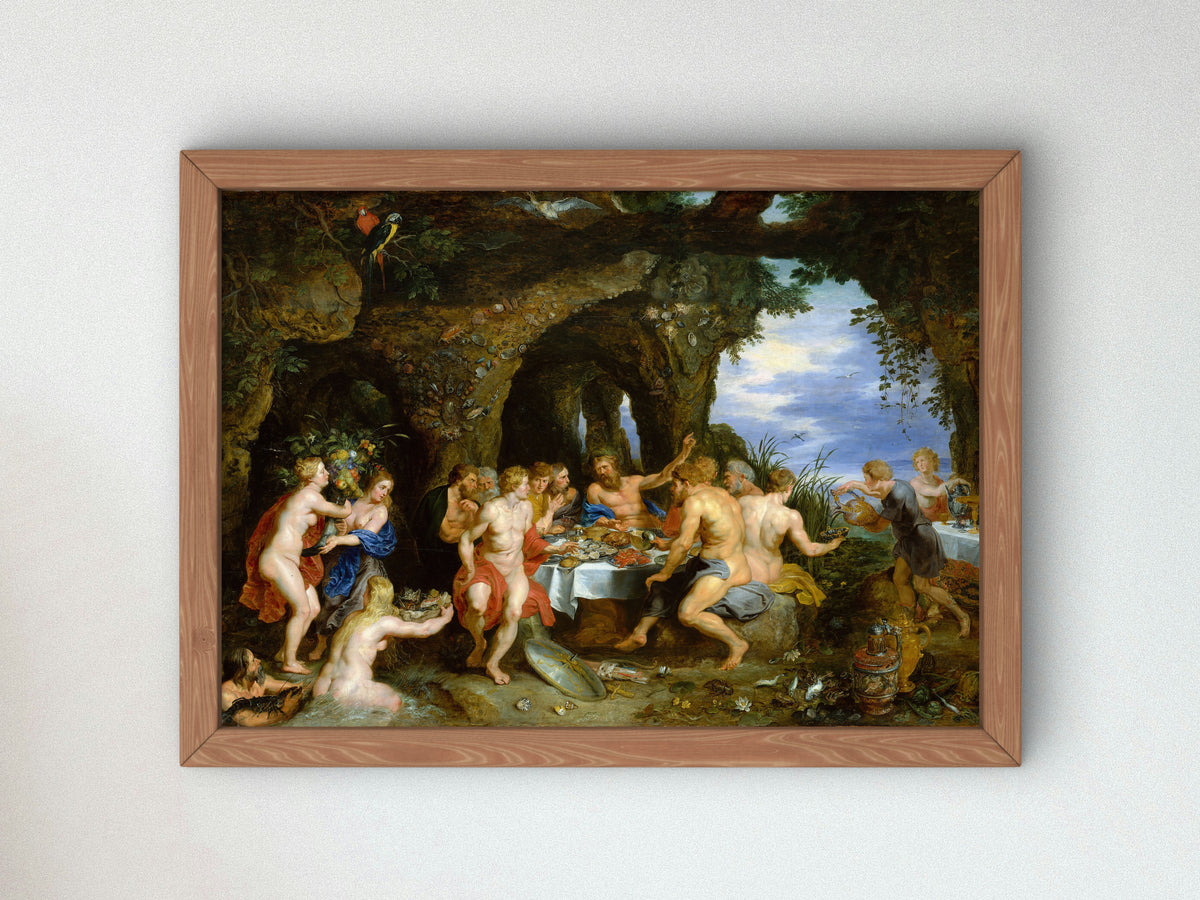 The Feast of Achelous by Peter Paul Rubens 1615, Wall Art Print, Fine Art Reproduction, Museum Quality Decor, Poster