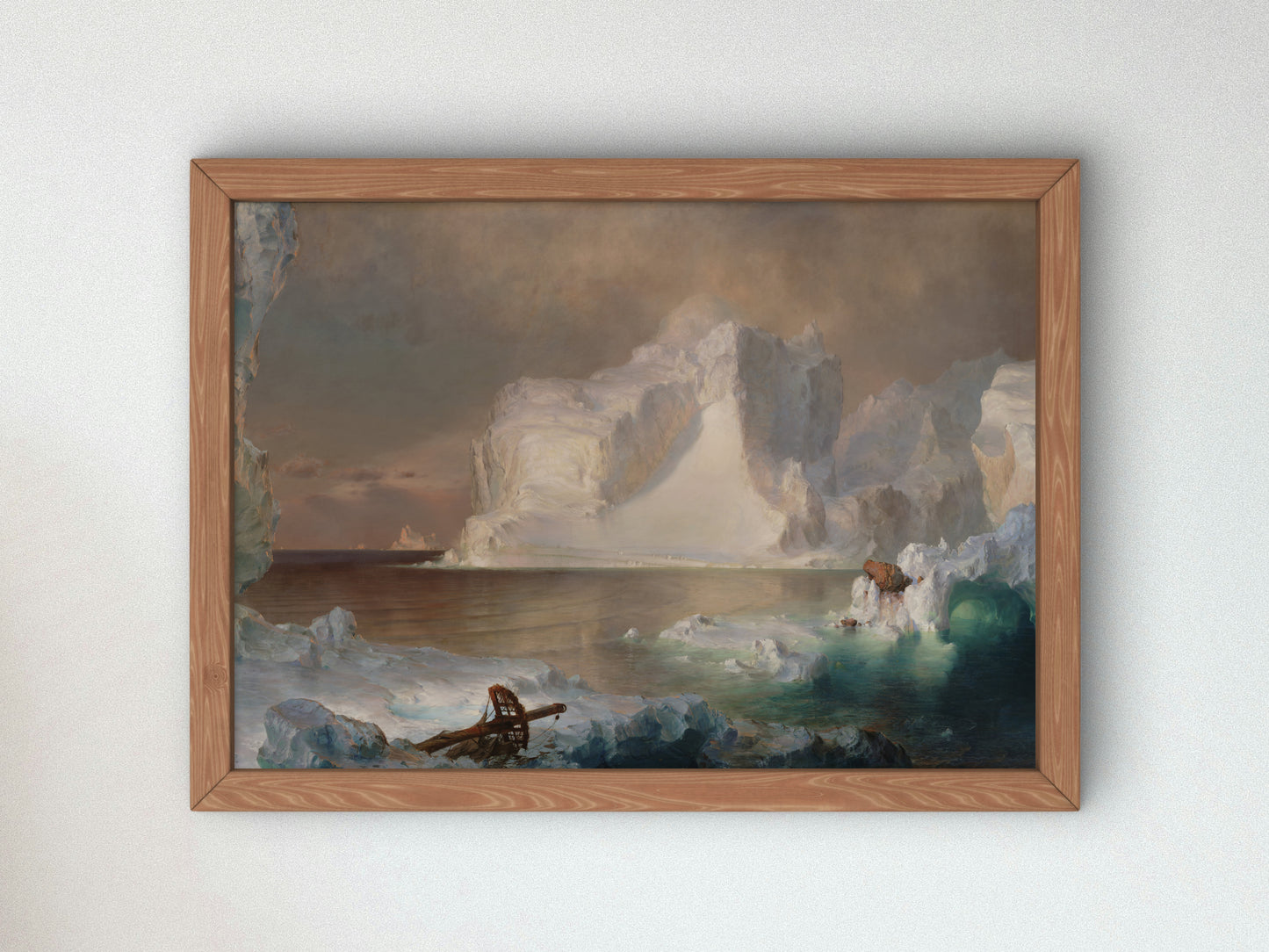 The Icebergs by Frederic Edwin Church 1861, Wall Art Print, Fine Art Reproduction, Museum Quality Decor, Poster