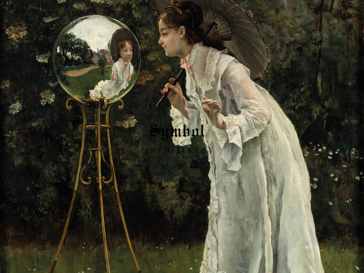 The Silver Ball by Alfred Stevens, Wall Art Print, Fine Art Reproduction, Museum Quality Decor, Poster
