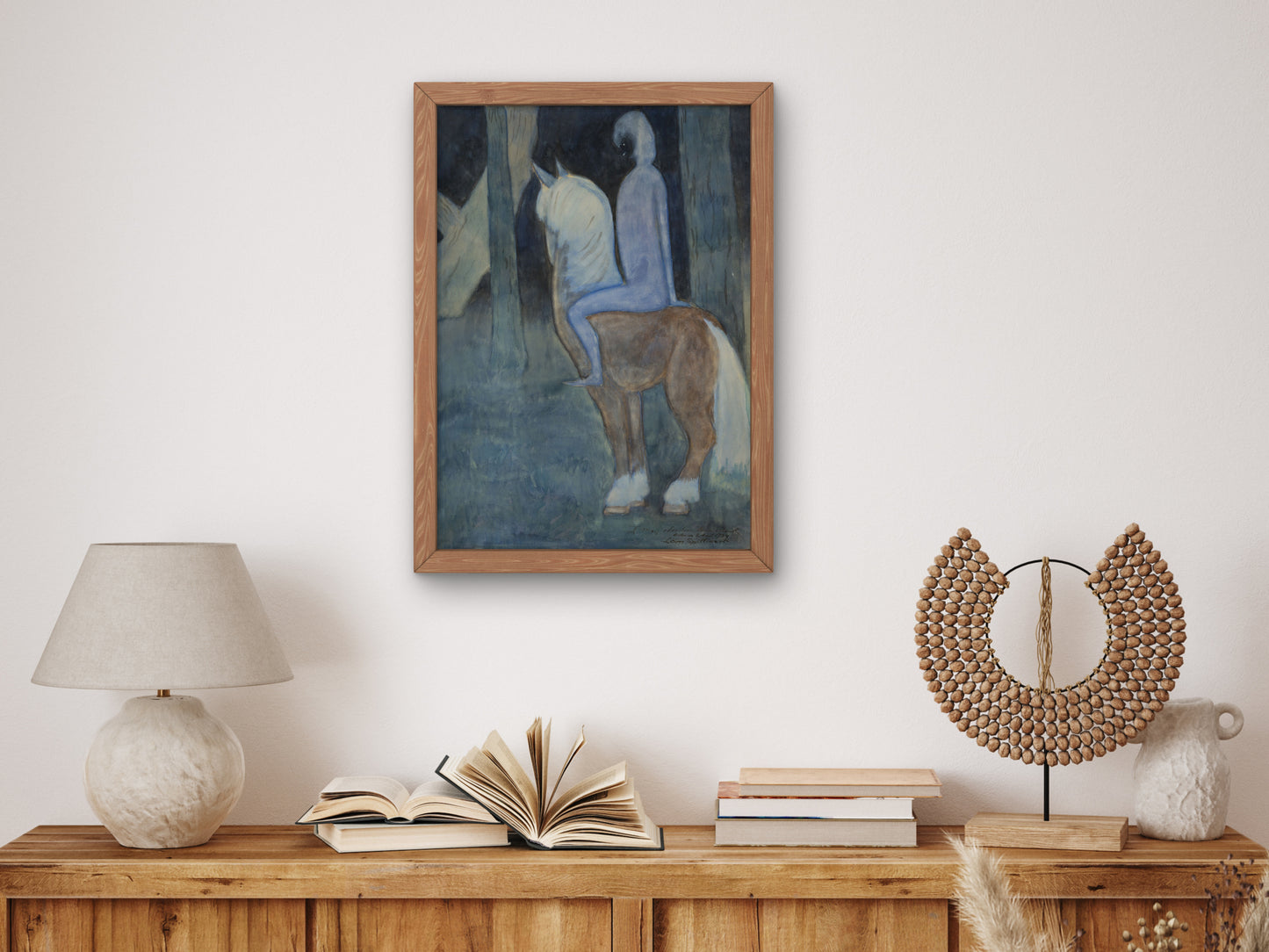 The Blue Rider by Léon Spilliaert 1934, Wall Art Print, Fine Art Reproduction, Museum Quality Decor, Poster
