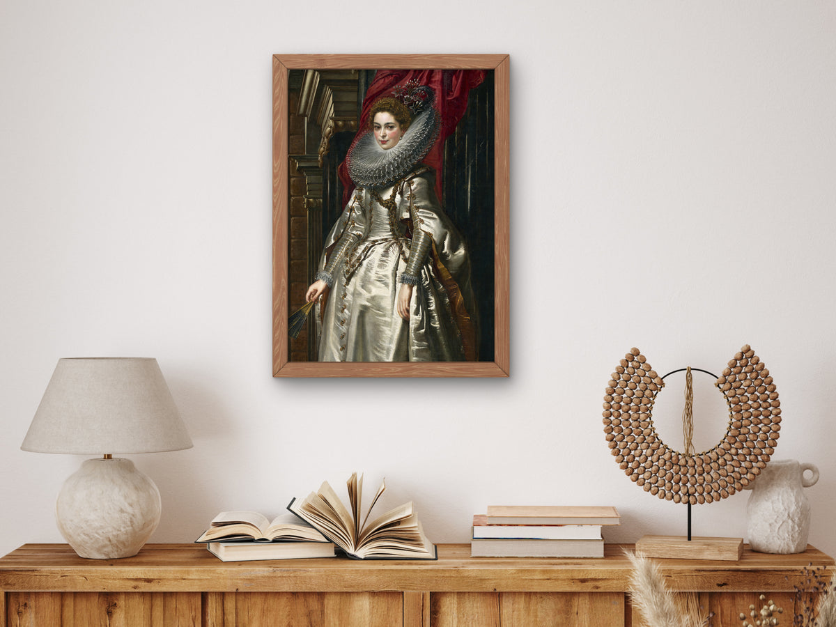 Marchesa Brigida Spinola Doria by Peter Paul Rubens 1606, Wall Art Print, Fine Art Reproduction, Museum Quality Decor, Poster