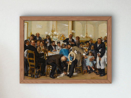 The Wedding Feast by Léon Herbo, Wall Art Print, Fine Art Reproduction, Museum Quality Decor, Poster