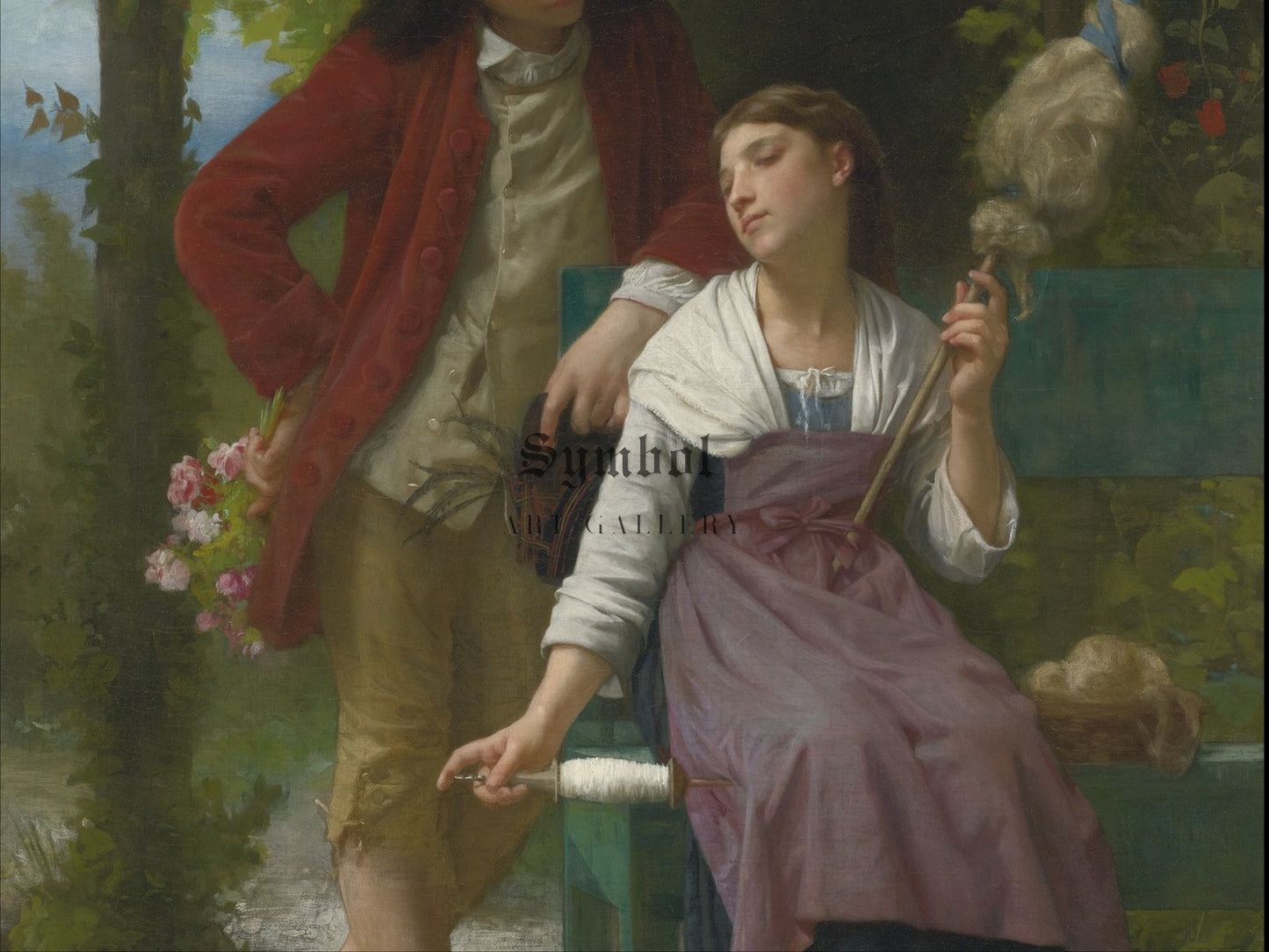Before the Engagement by Elizabeth Jane Gardner 1884, Wall Art Print, Fine Art Reproduction, Museum Quality Decor, Poster