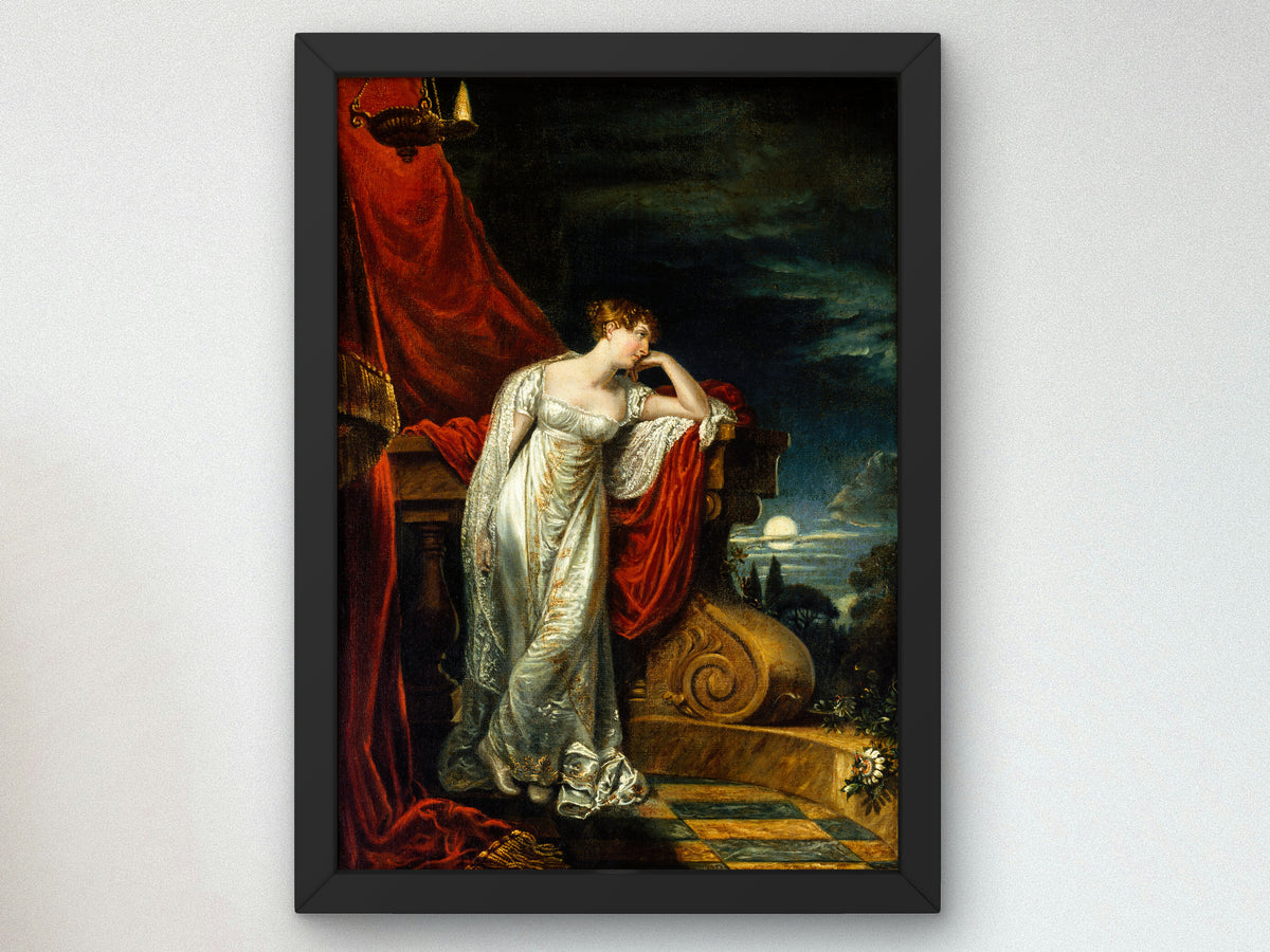 Study for Miss O'Neill as Juliet by George Dawe 1816, Wall Art Print, Fine Art Reproduction, Museum Quality Decor, Poster