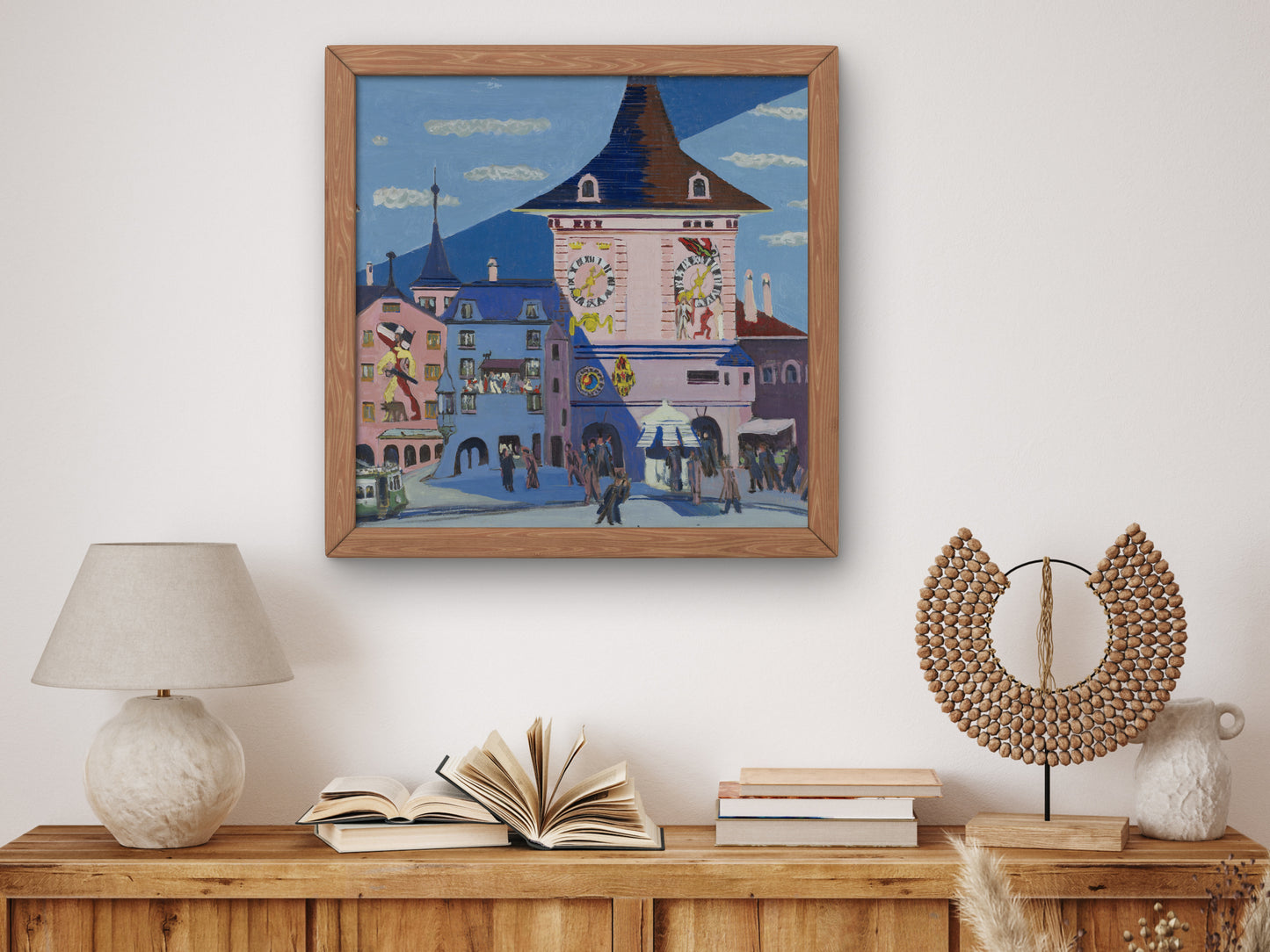 Bern with Bell Tower by Ernst Ludwig Kirchner 1935, Wall Art Print, Fine Art Reproduction, Museum Quality Decor, Poster