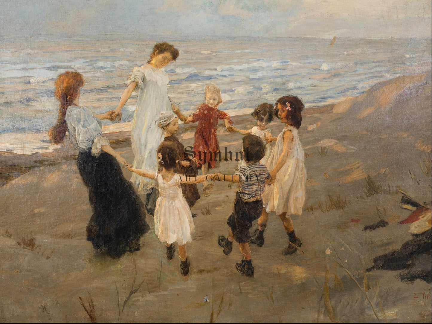 Dança em roda by Ettore Tito 1906, Wall Art Print, Fine Art Reproduction, Museum Quality Decor, Poster