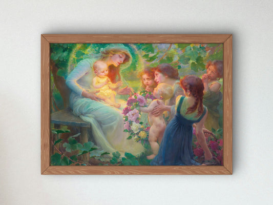 Mystic Roses by Frantisek Dvorak 1911, Wall Art Print, Fine Art Reproduction, Museum Quality Decor, Poster