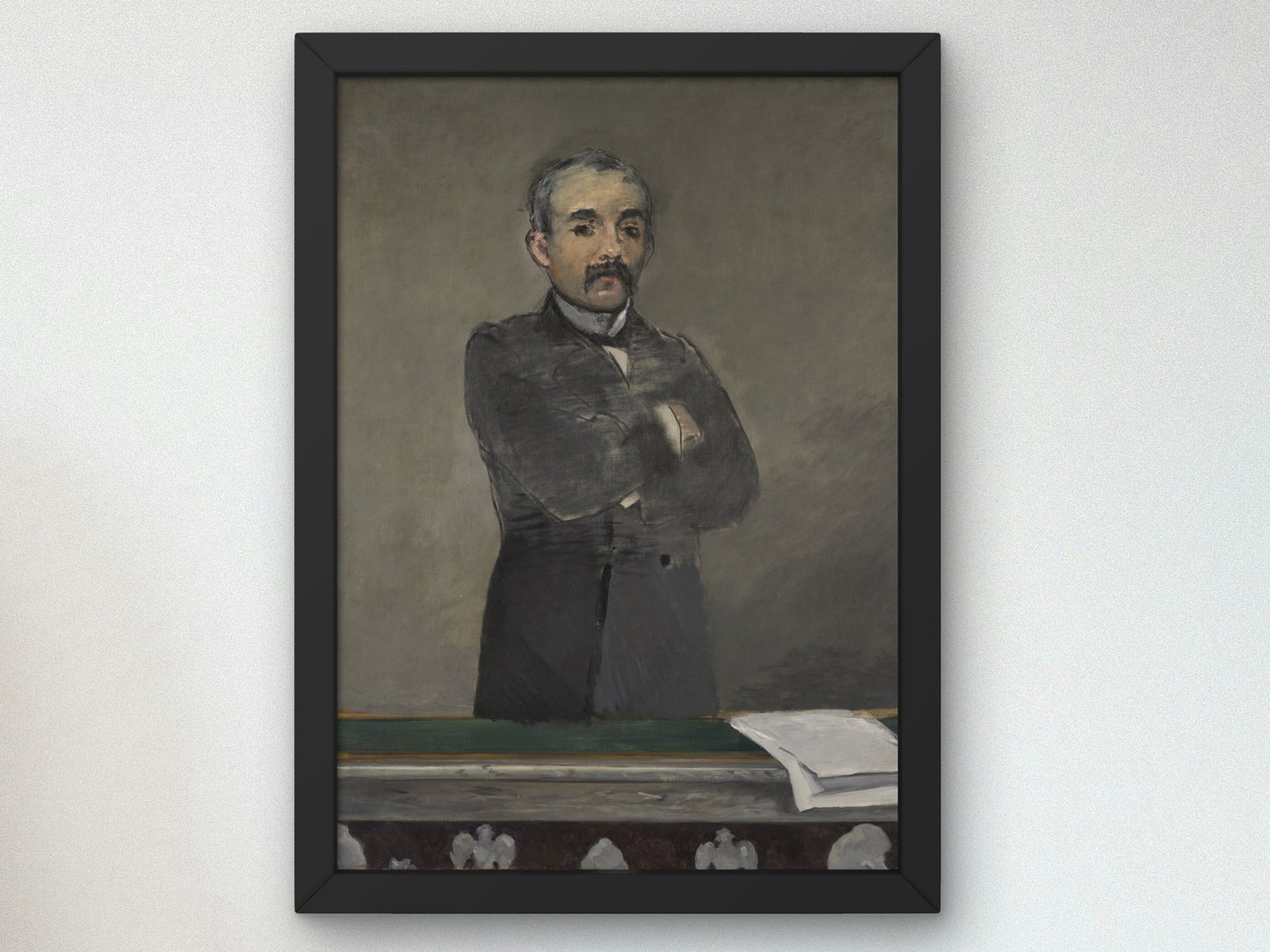 Portrait of Georges Clemenceau by Édouard Manet 1879, Wall Art Print, Fine Art Reproduction, Museum Quality Decor, Poster