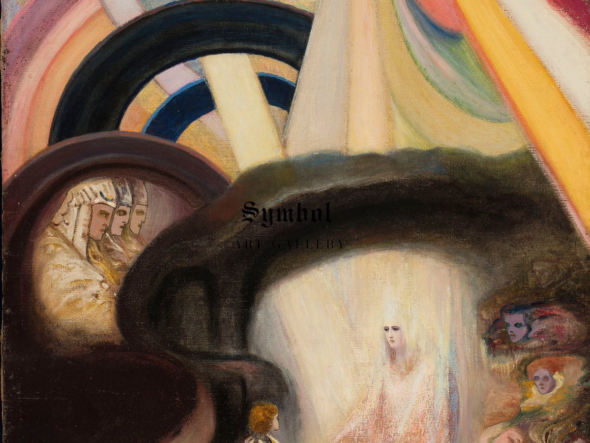 Fantasy Imagination by Franciszek Siedlecki 1913, Wall Art Print, Fine Art Reproduction, Museum Quality Decor, Poster