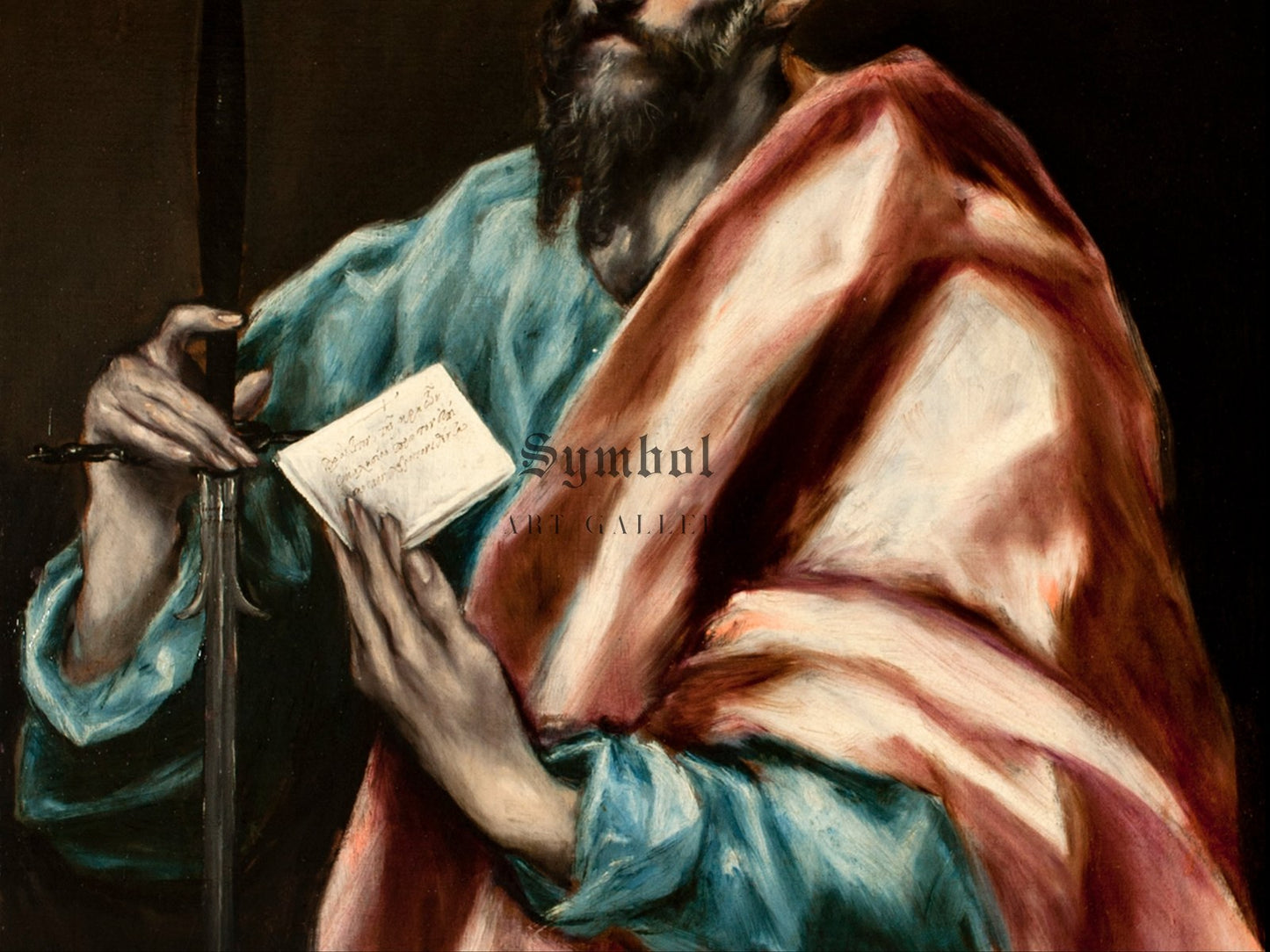 Saint Paul by El Greco 1610, Wall Art Print, Fine Art Reproduction, Museum Quality Decor, Poster