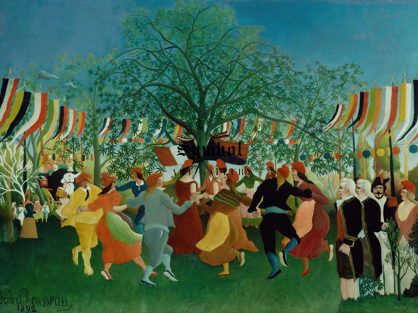 A Centennial of Independence by Henri Rousseau 1892, Wall Art Print, Fine Art Reproduction, Museum Quality Decor, Poster