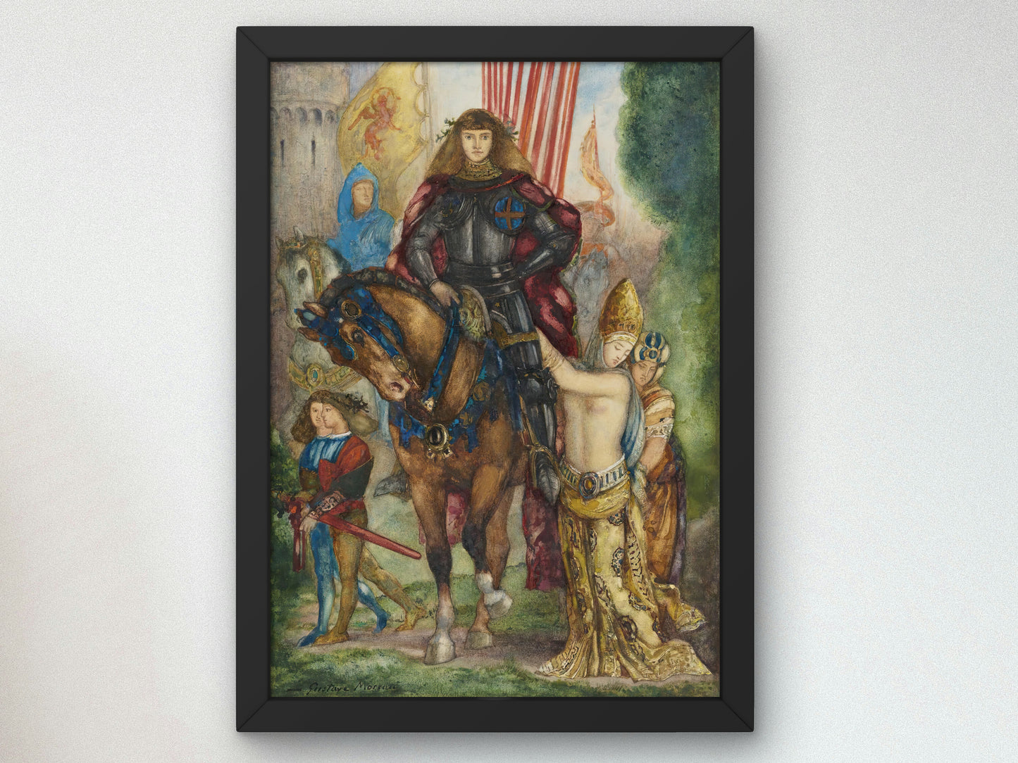 Soldier and Captives by Gustave Moreau, Wall Art Print, Fine Art Reproduction, Museum Quality Decor, Poster